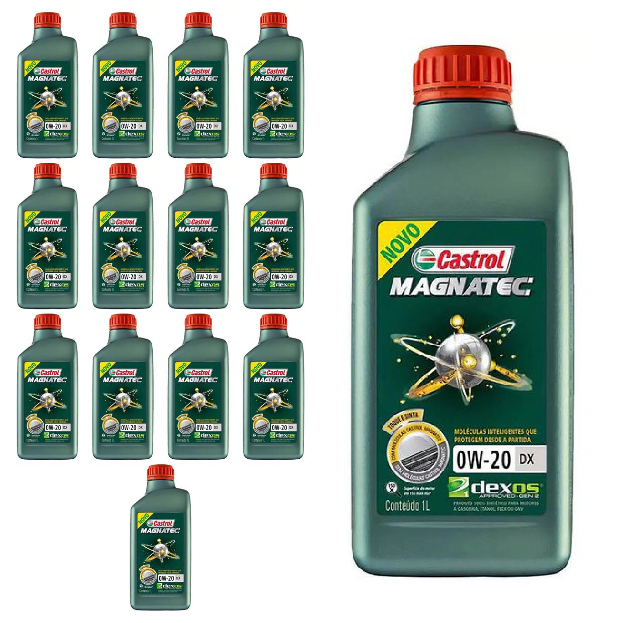 Kit c/ 14L Óleo de Motor Magnatec 0W20 DX Sintético - 3436147 - Castrol