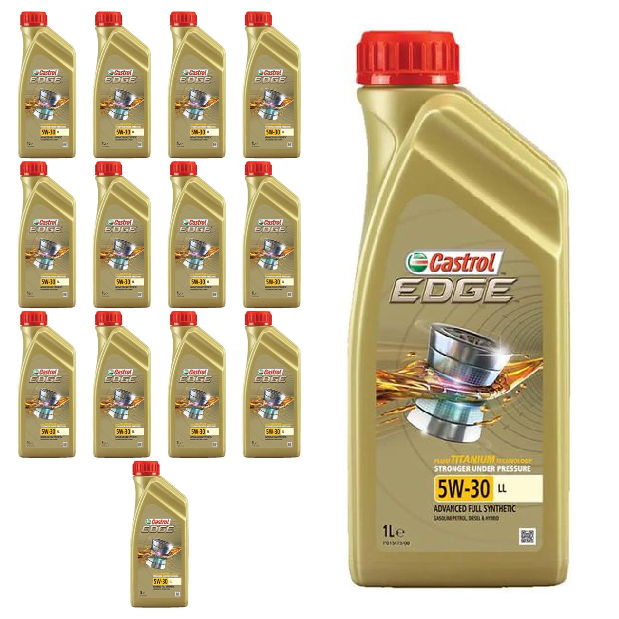 Kit c/ 14L Óleo de Motor Edge 5W30 LL - 3435526 - Castrol