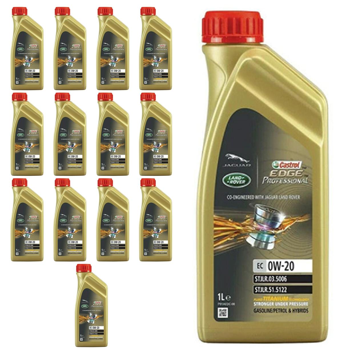 Kit c/ 14L Óleo de Motor Edge Professional EC 0W20 - 3435390 - Castrol