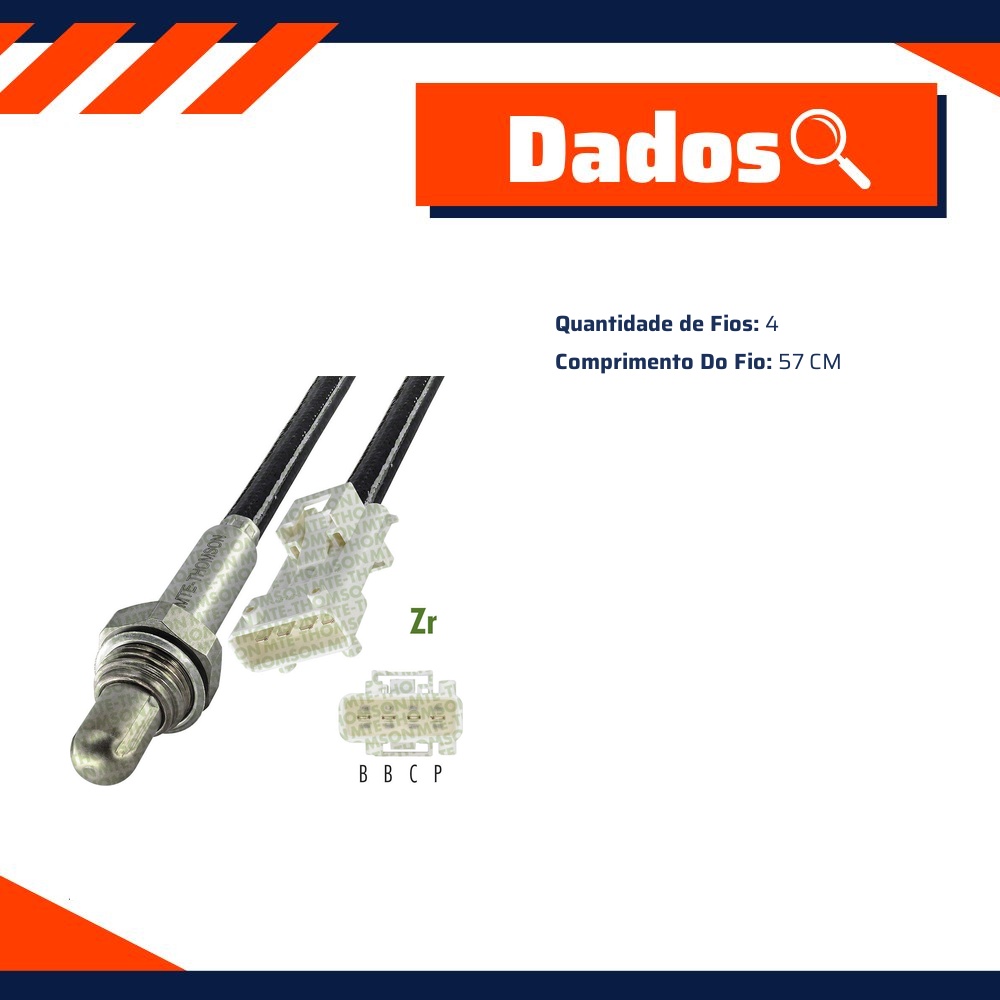 Sonda Lambda Convencional - MTE - 7826.40.057