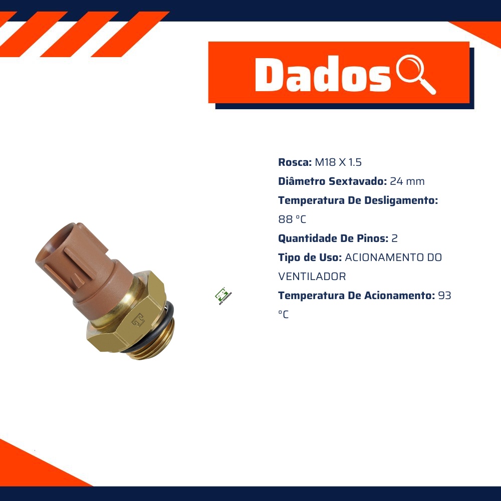 Interruptor Térmico do Radiador - MTE - 811