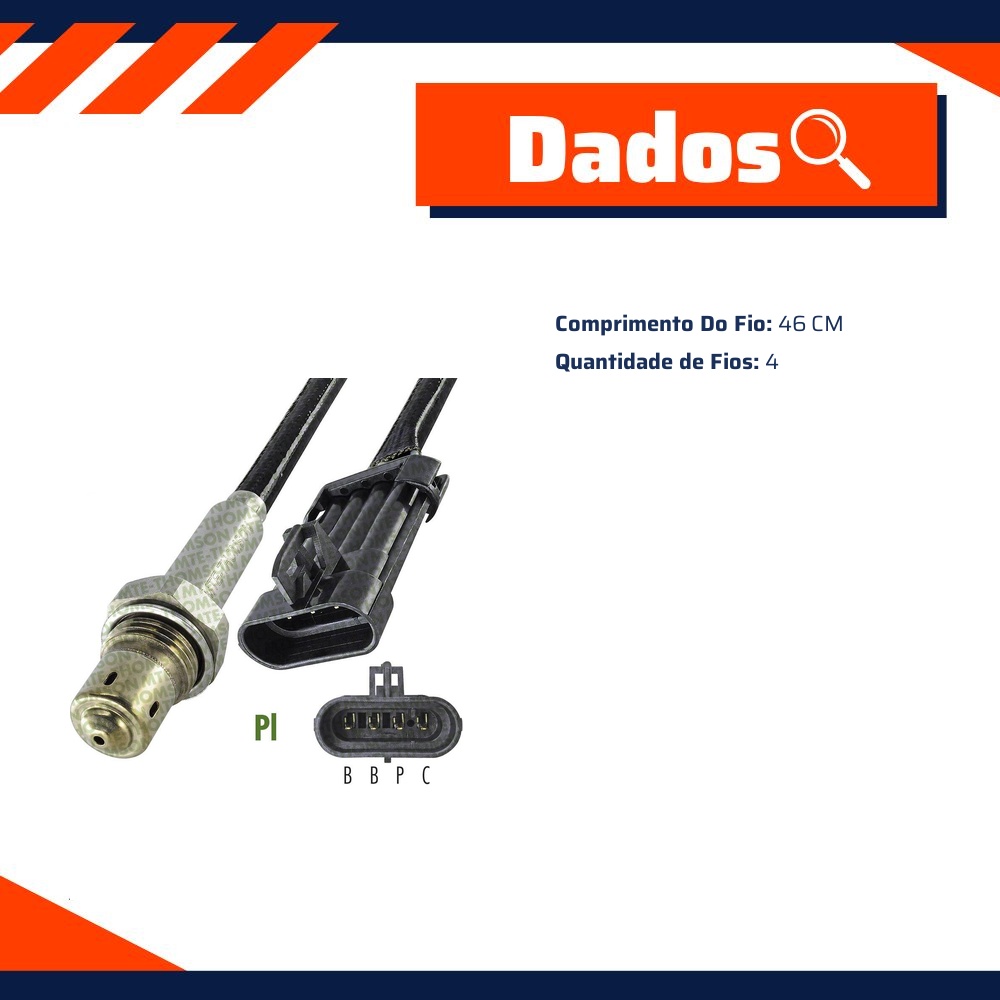 Sonda Lambda Planar - MTE - 8891.40.046
