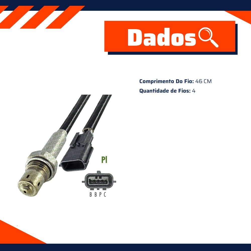 Sonda Lambda Planar - MTE - 8960.40.046