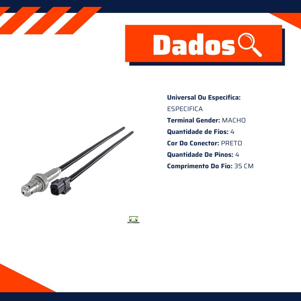 Sonda Lambda A/F para Honda City e FIT - MTE-THOMSON - 9802.40.035