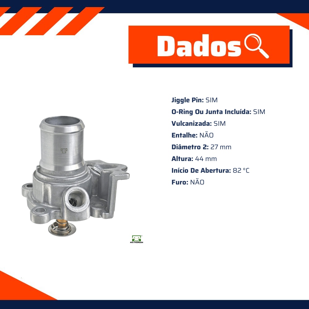 Válvula Termostática 82 ºc para Fiat Ducato - MTE-THOMSON - VT479.82