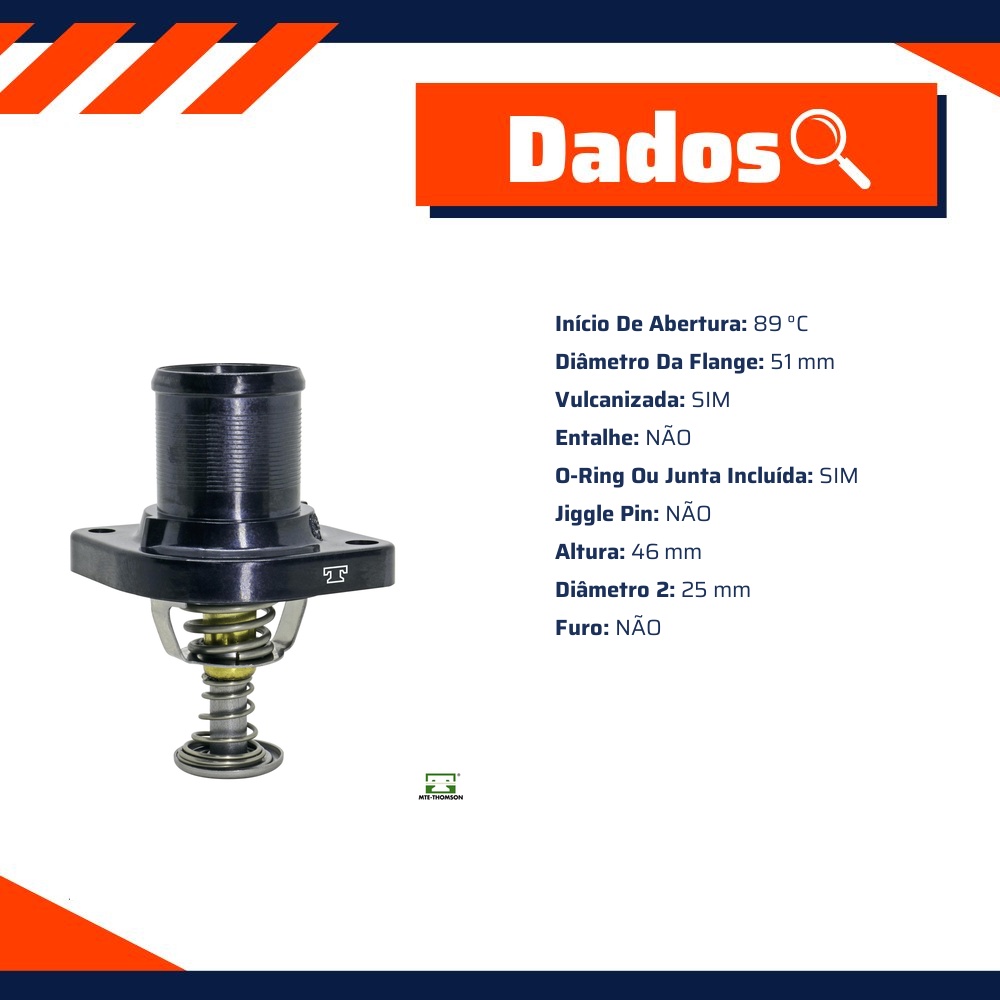 Válvula Termostática 89 ºc para Citroen C4 VTR - MTE-THOMSON - VT504.89
