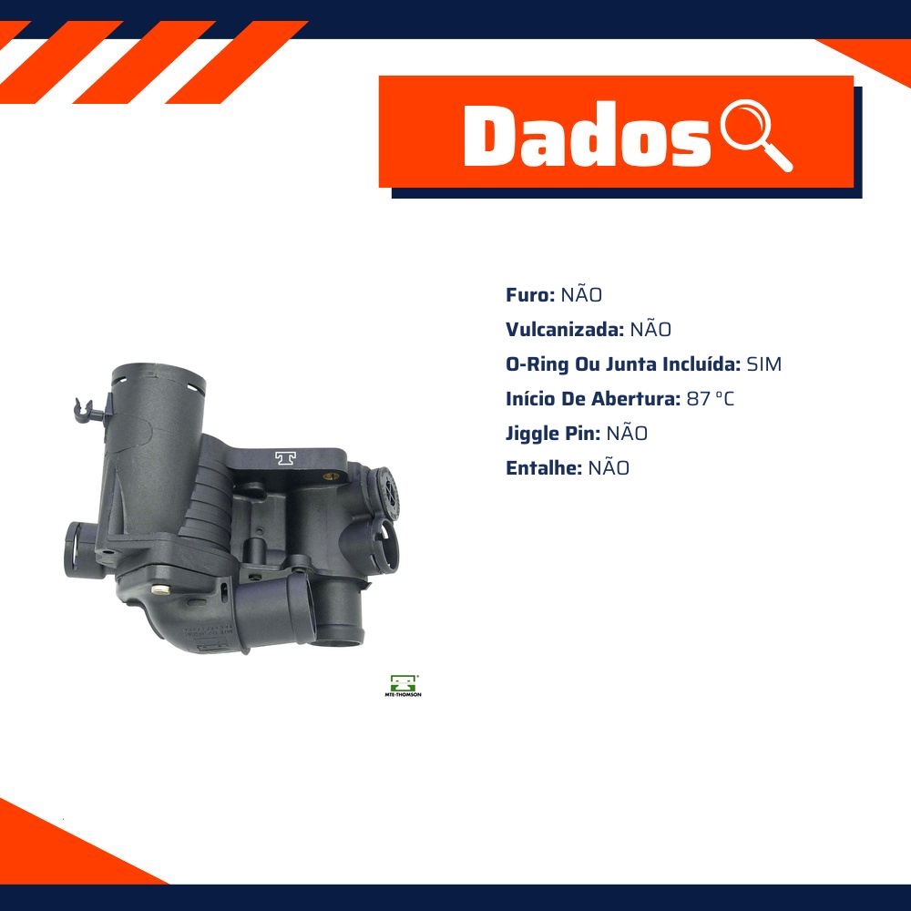 Válvula Termostática 87 ºc para Volkswagen Parati - MTE-THOMSON - VT563.87