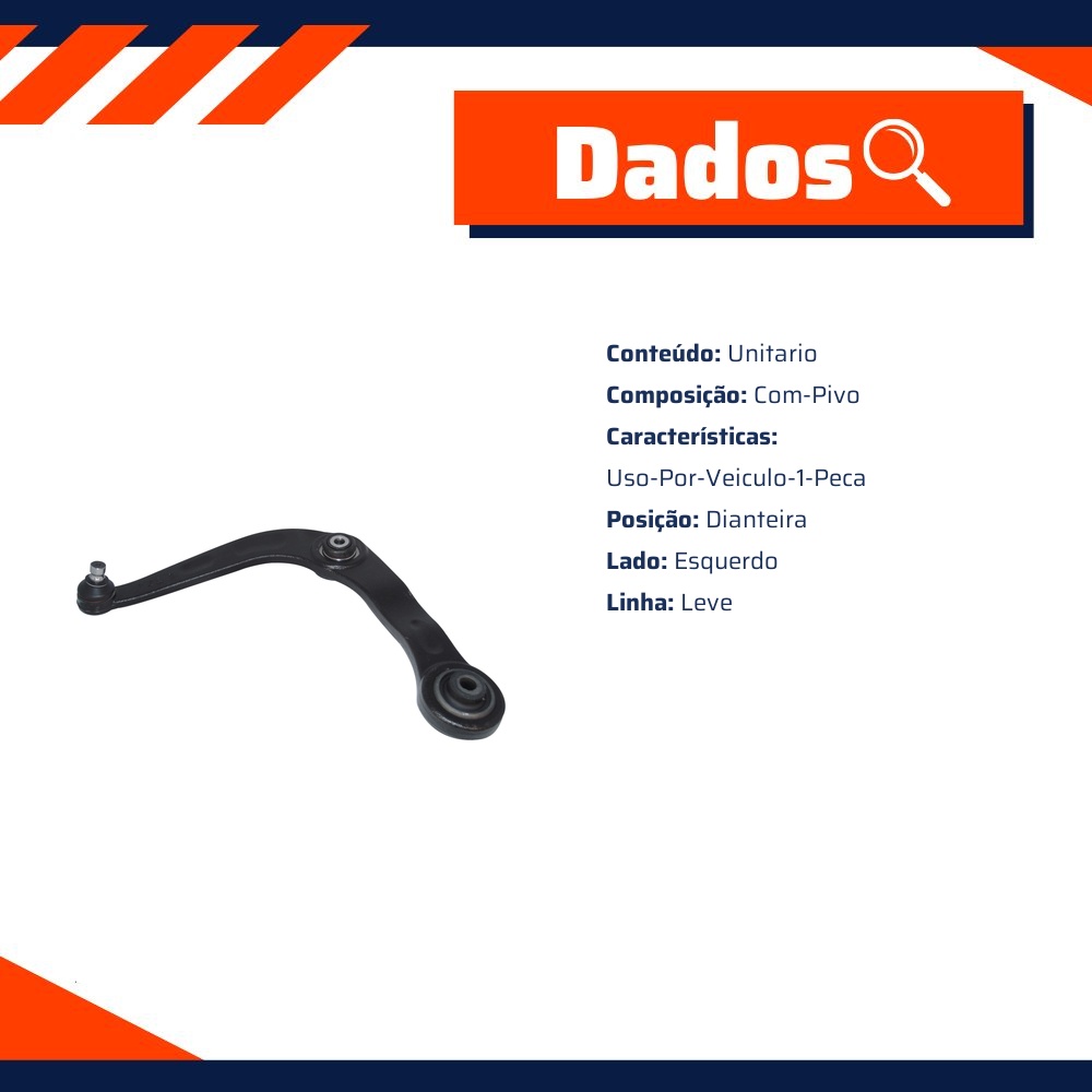 Bandeja da Suspensão Dianteira para Peugeot 206 e 207 - Monroe Axios - 544.2361