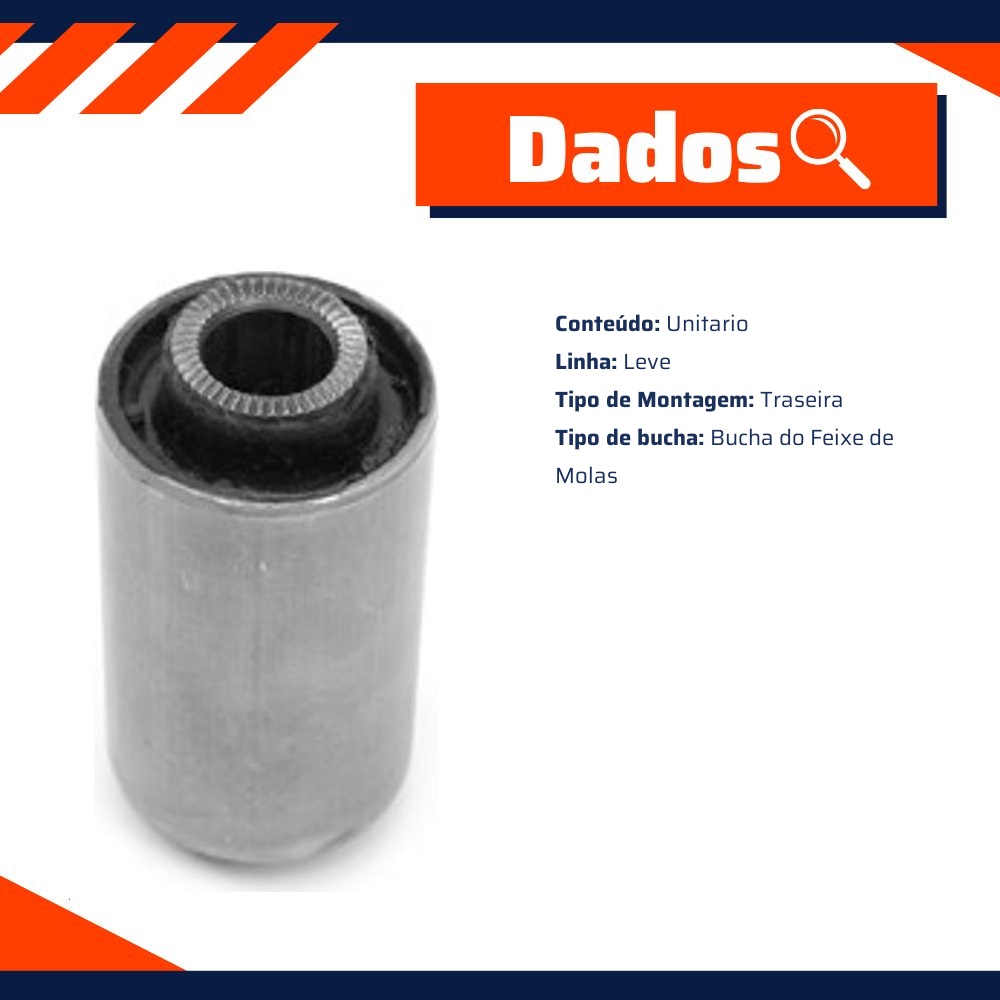 Bucha do Feixe de Molas Traseiro para Chevrolet S10 - Monroe Axios - 111173
