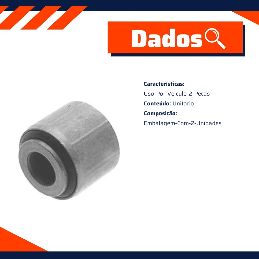 Bucha do Suporte do Alternador - Monroe Axios - 012.0232