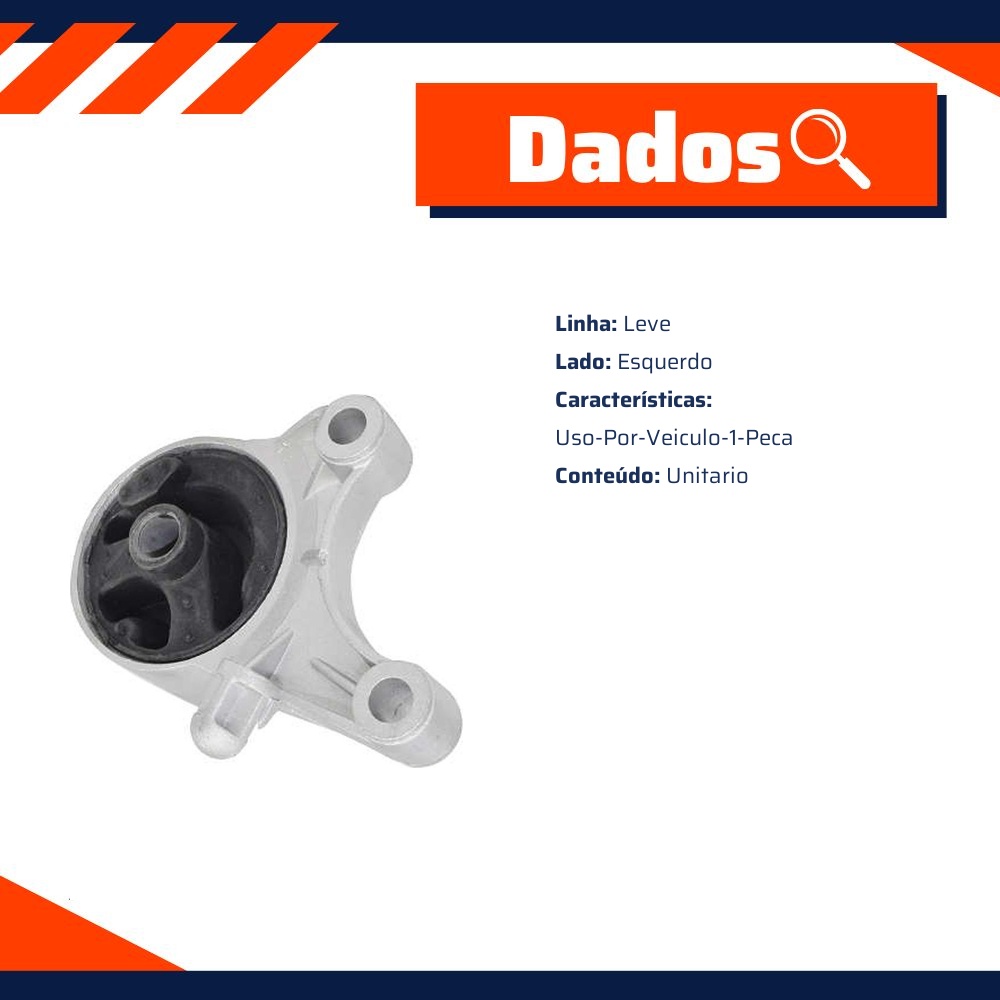 Coxim do Motor Frontal Esquerdo - Monroe Axios - 521.1870