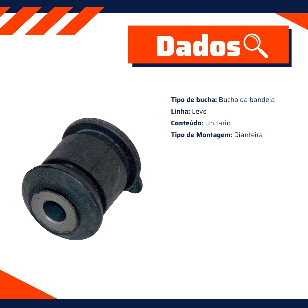 Bucha Menor da Bandeja Dianteira para Honda Civic - Monroe Axios - 011.2809