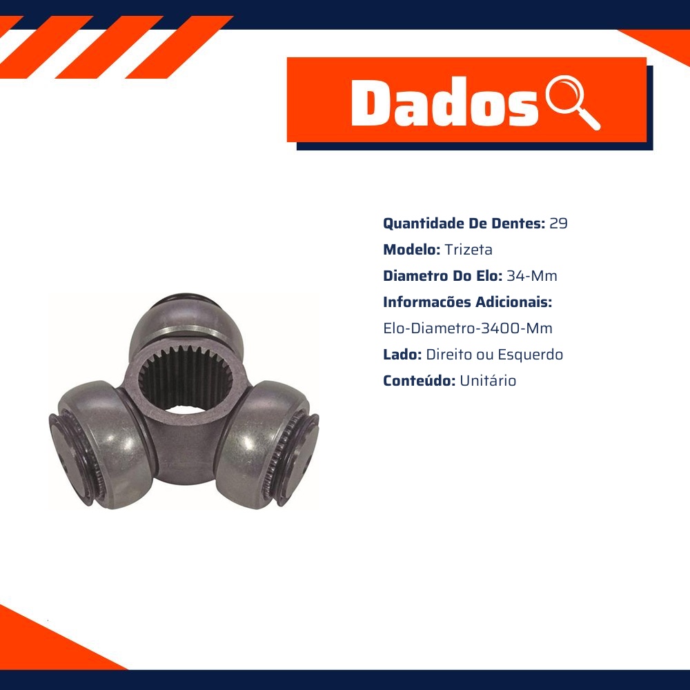 Trizeta Direito Esquerdo Trizeta para Toyota Corolla e Corolla Wagon - IMA - AL-954