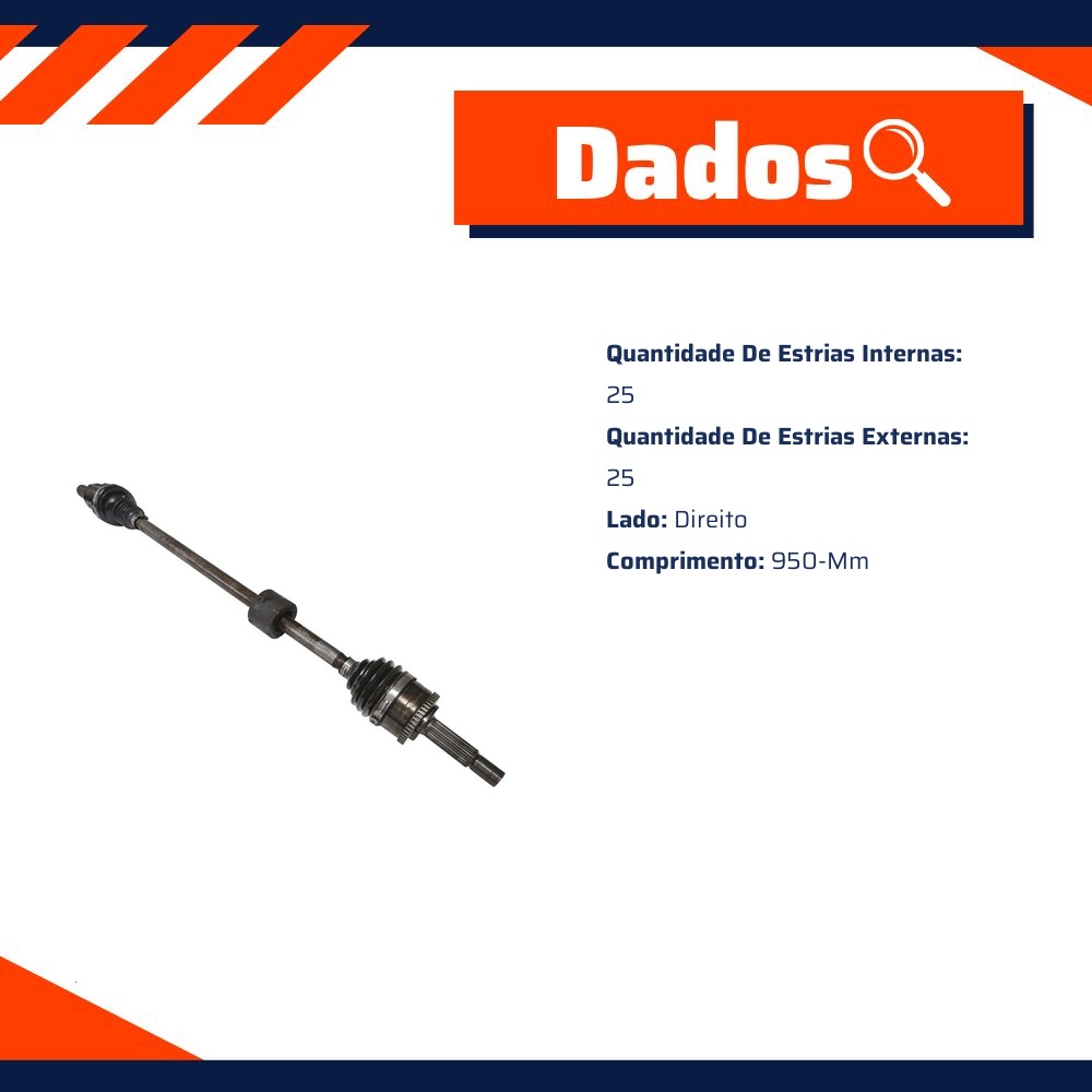Semieixo Dianteiro Direito - IMA - AL-1504