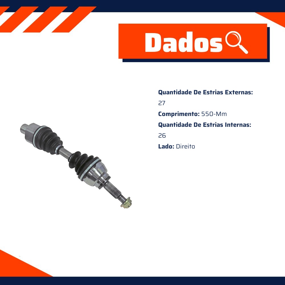 Semieixo Direito para Ford Explorer e Ranger - IMA - AL-1075
