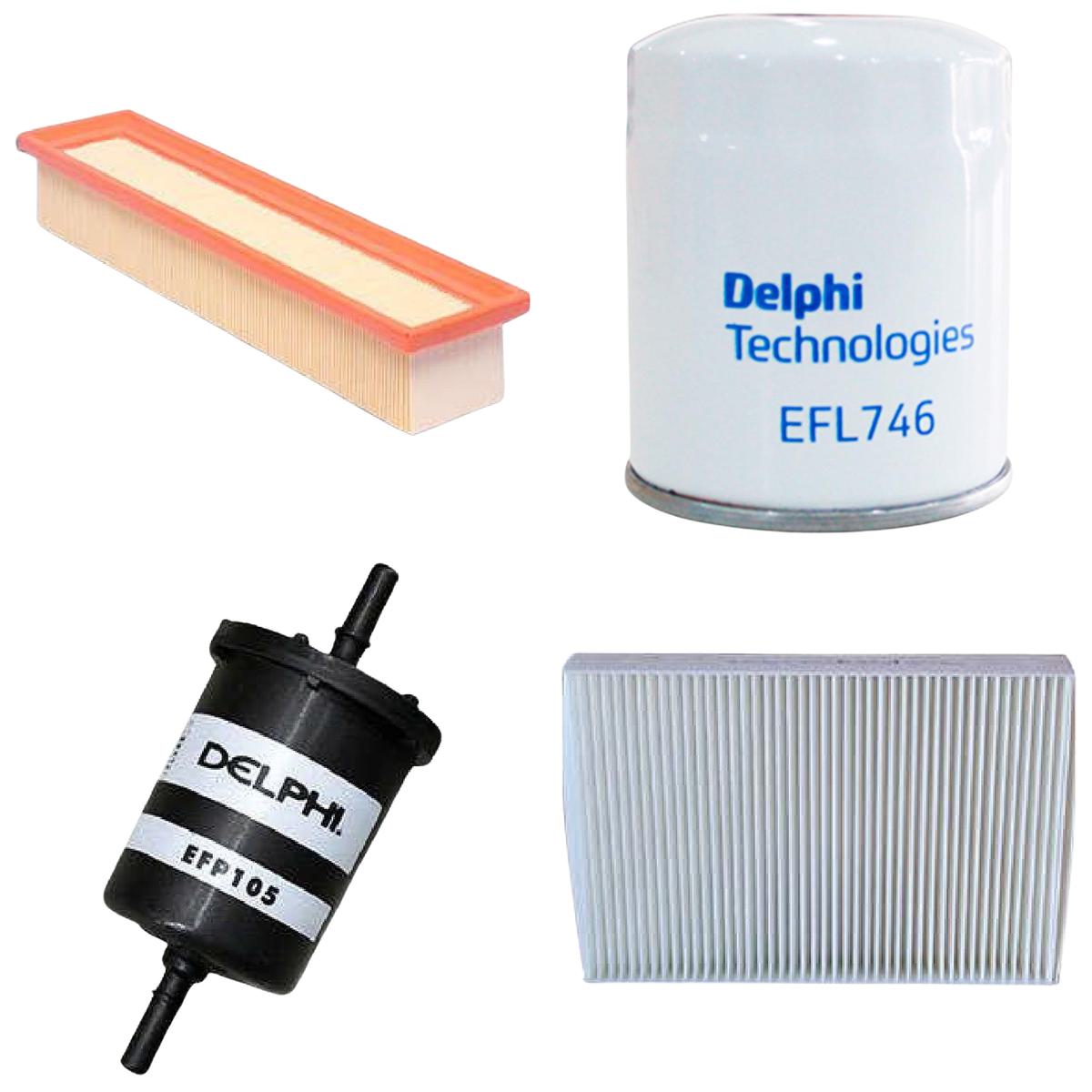 Kit Filtros Óleo Ar Comb A/C - Delphi - EFA970/EFL746/EFP105/TSP0325034