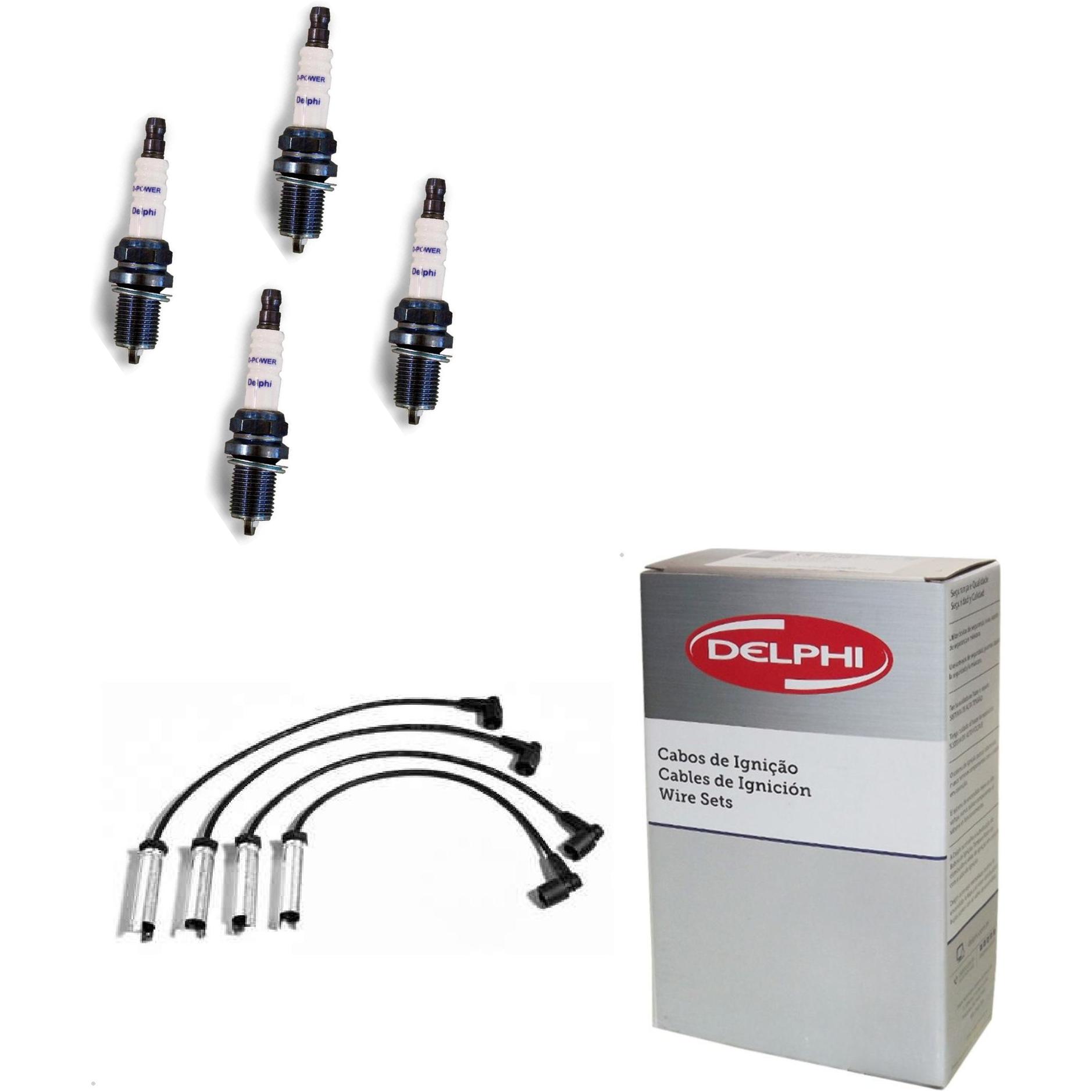 Kit Cabo e Vela de Ignição D-Power - Delphi - XH70022/XS10007