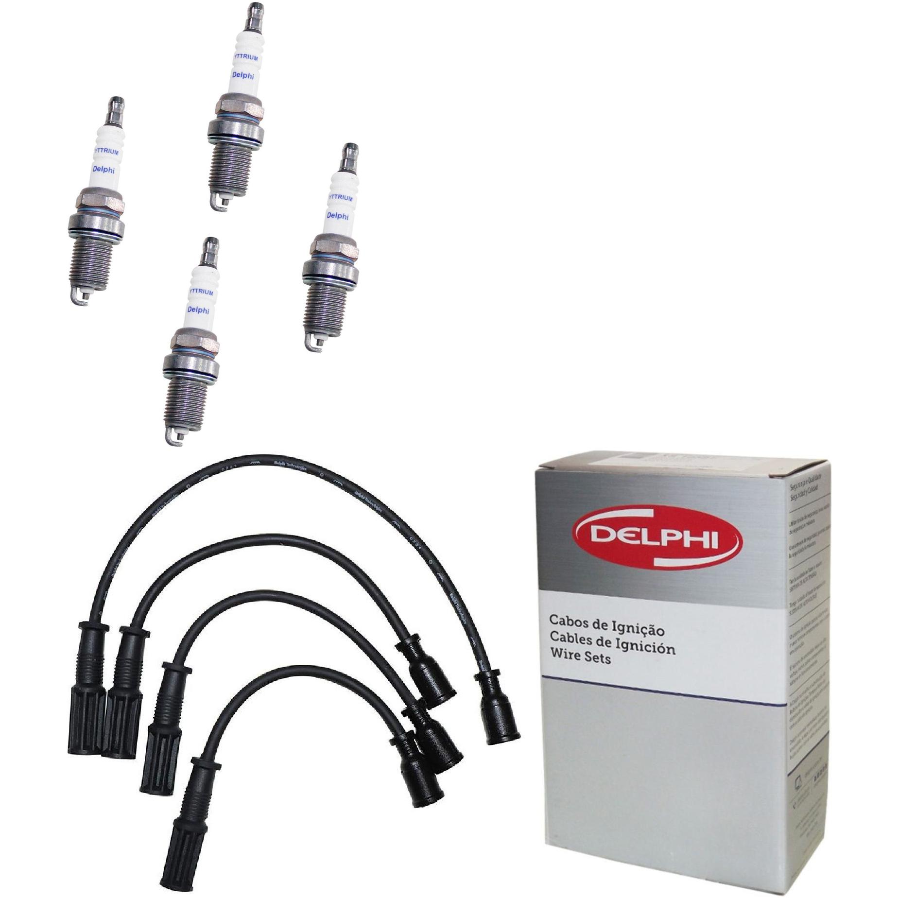 Kit Cabo e Vela de Ignição Yttrium - Delphi - XH40004/XS10022
