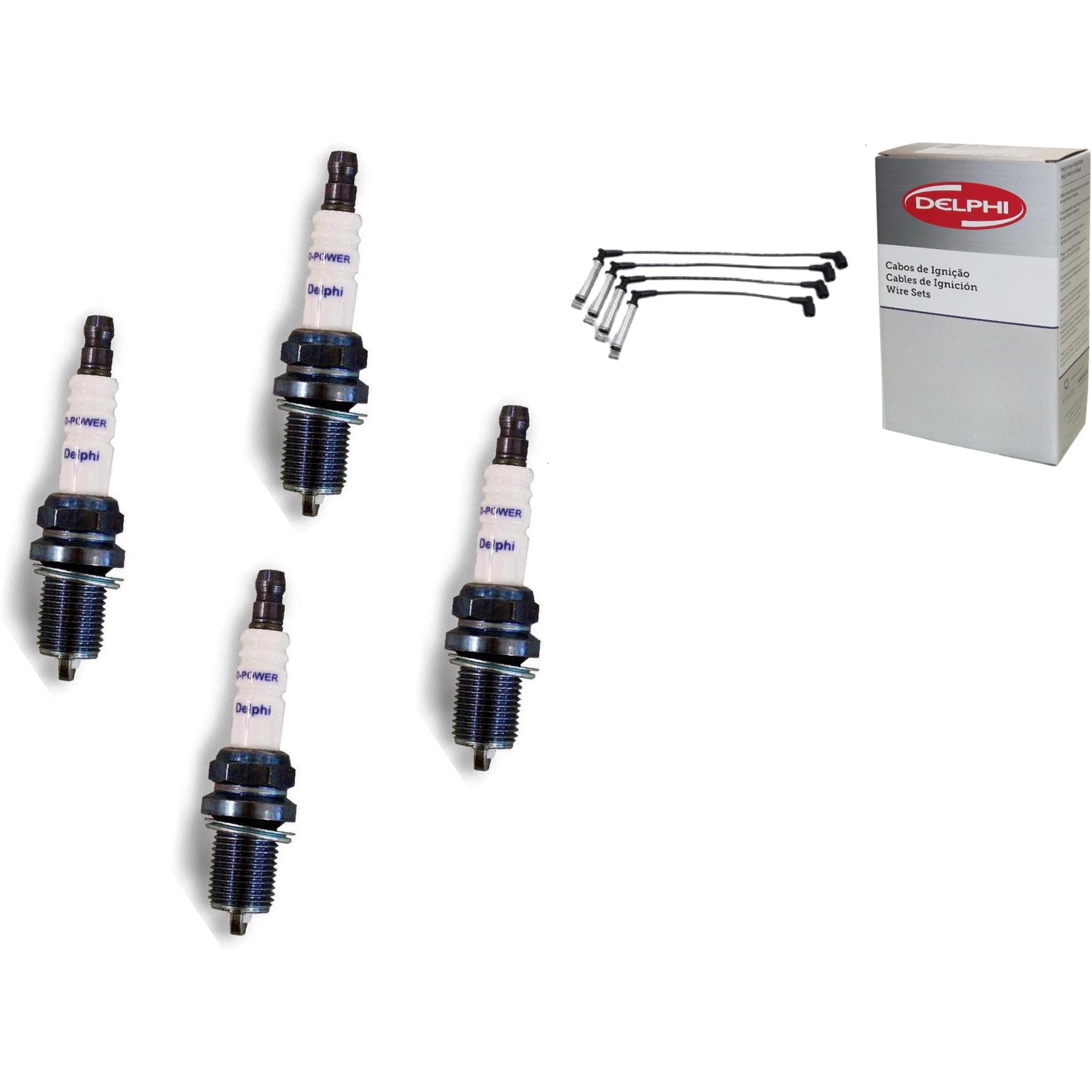 Kit Cabo e Vela de Ignição D-Power - Delphi - XH70007/XS10587