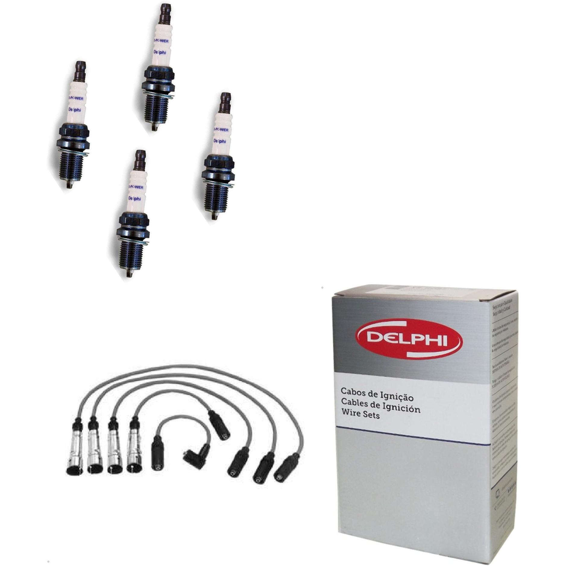 Kit Cabo e Vela de Ignição D-Power - Delphi - XH70002/XS10073