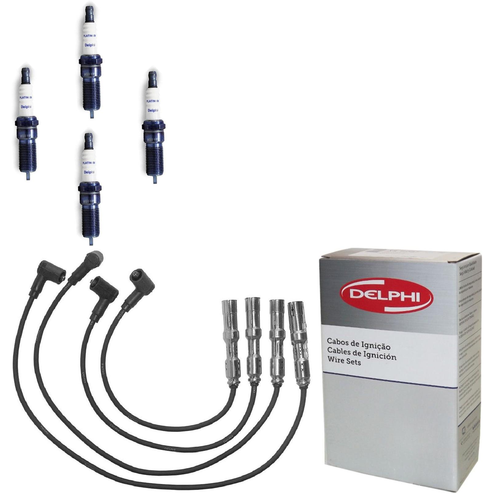 Kit Cabo e Vela de Ignição Platinum - Delphi - XH50005/XS10554