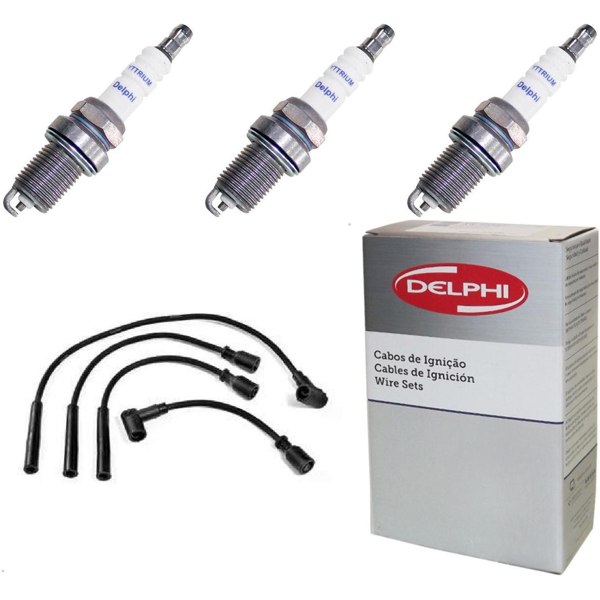 Kit Cabo e Vela de Ignição Yttrium - Delphi - XS10165
