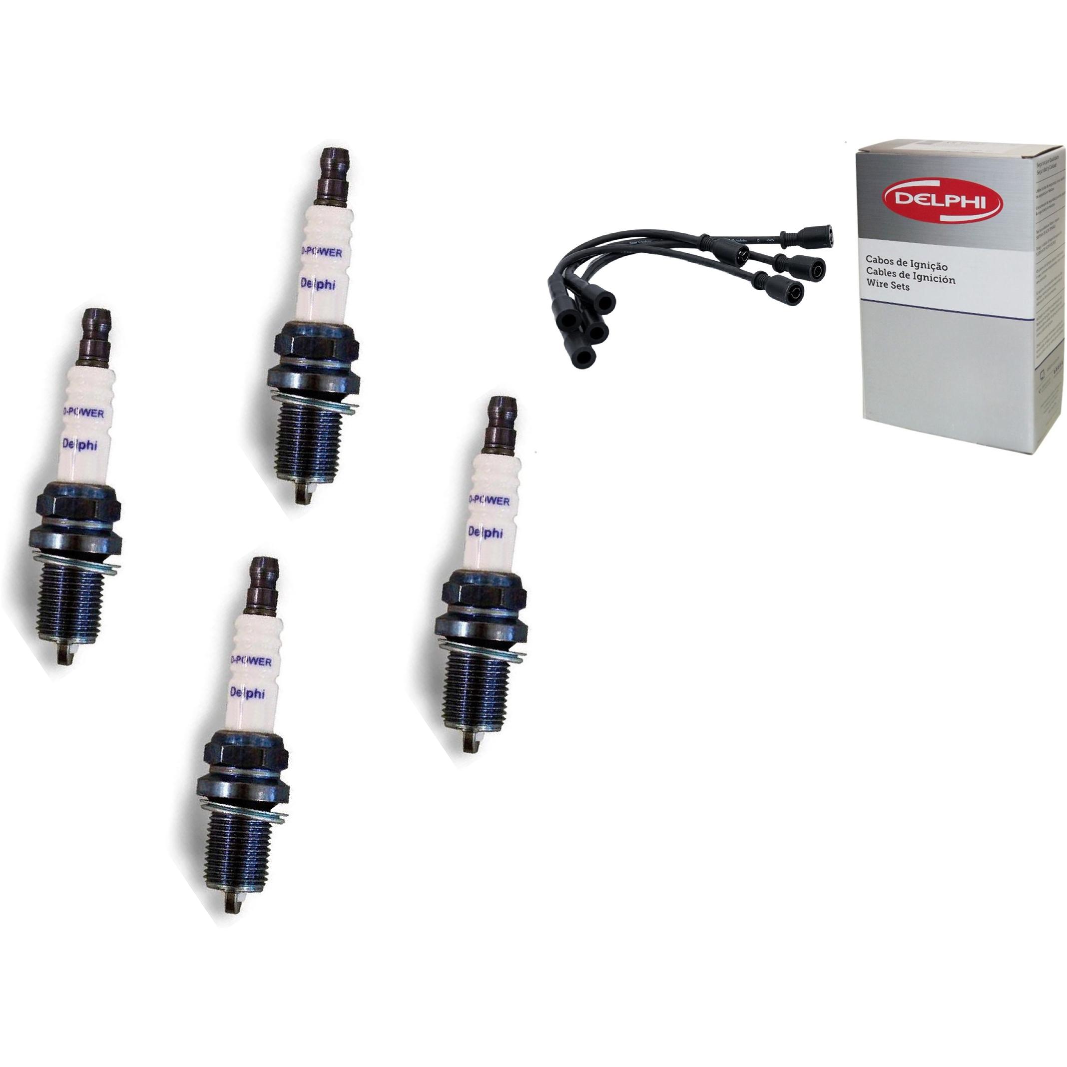 Kit Cabo e Vela de Ignição D-Power - Delphi - XH70013/XS10581