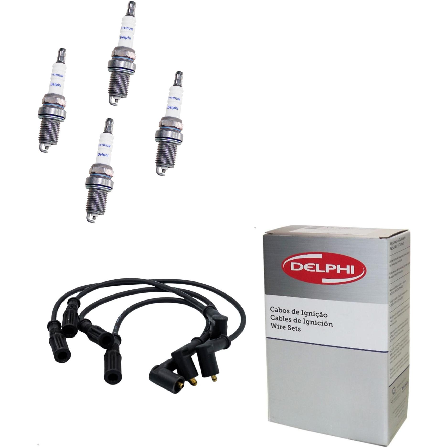Kit Cabo e Vela de Ignição Yttrium - Delphi - XH40008/XS10584
