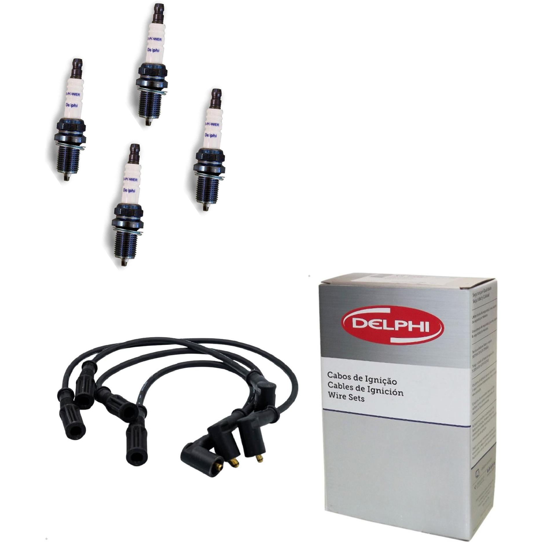 Kit Cabo e Vela de Ignição D-Power - Delphi - XH70013/XS10584