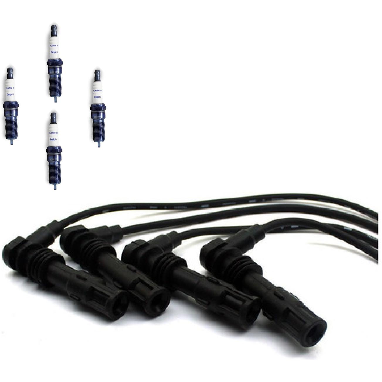 Kit Cabo e Vela de Ignição Platinum - Delphi - XH50004/XS10570