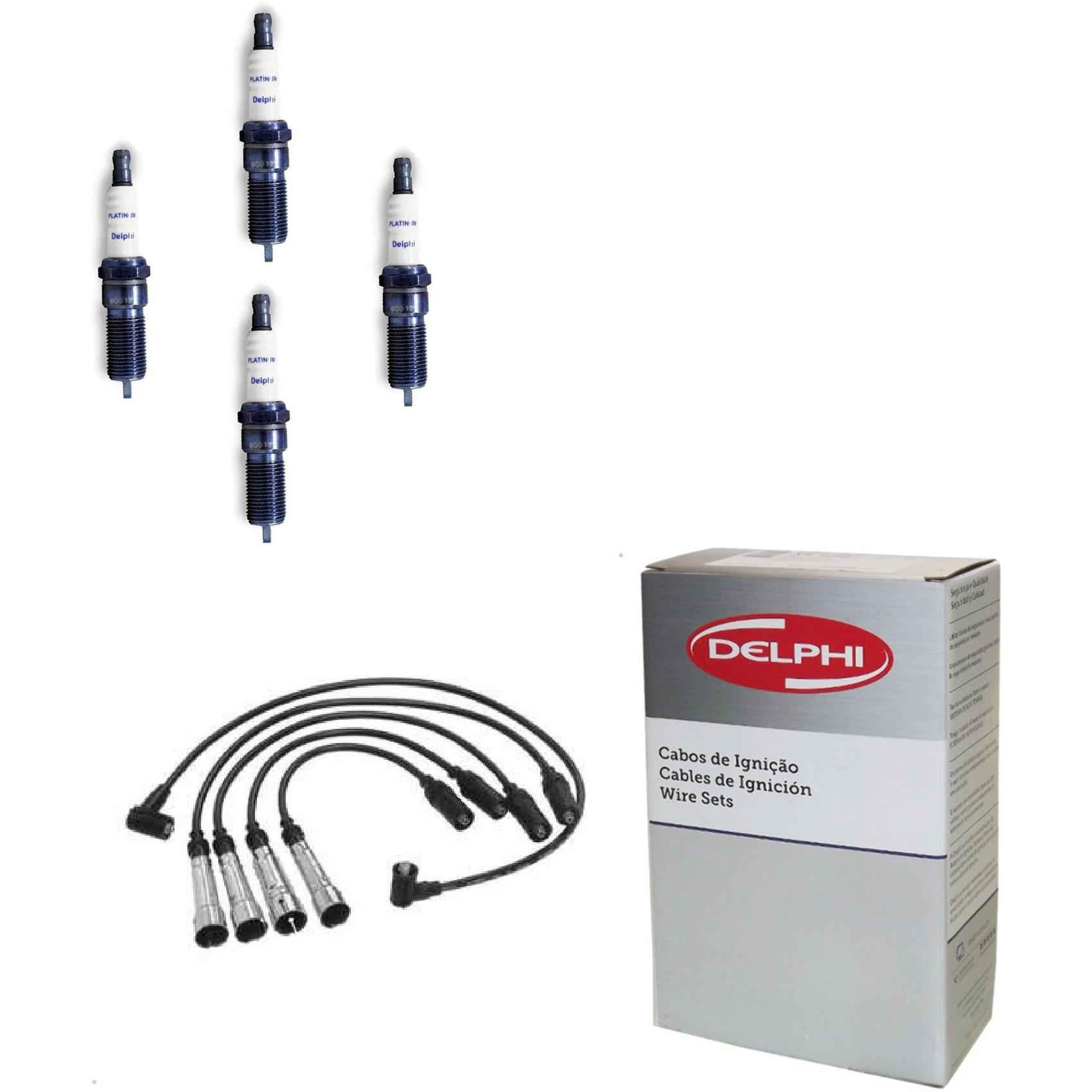 Kit Cabo e Vela de Ignição Platinum - Delphi - XH50012/XS10081