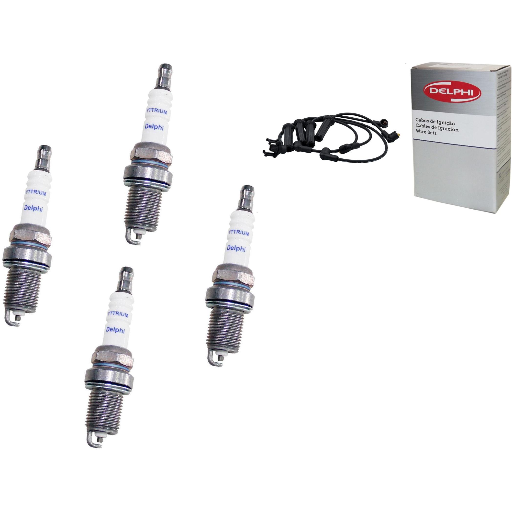 Kit Cabo e Vela de Ignição Yttrium - Delphi - XH40005/XS10569