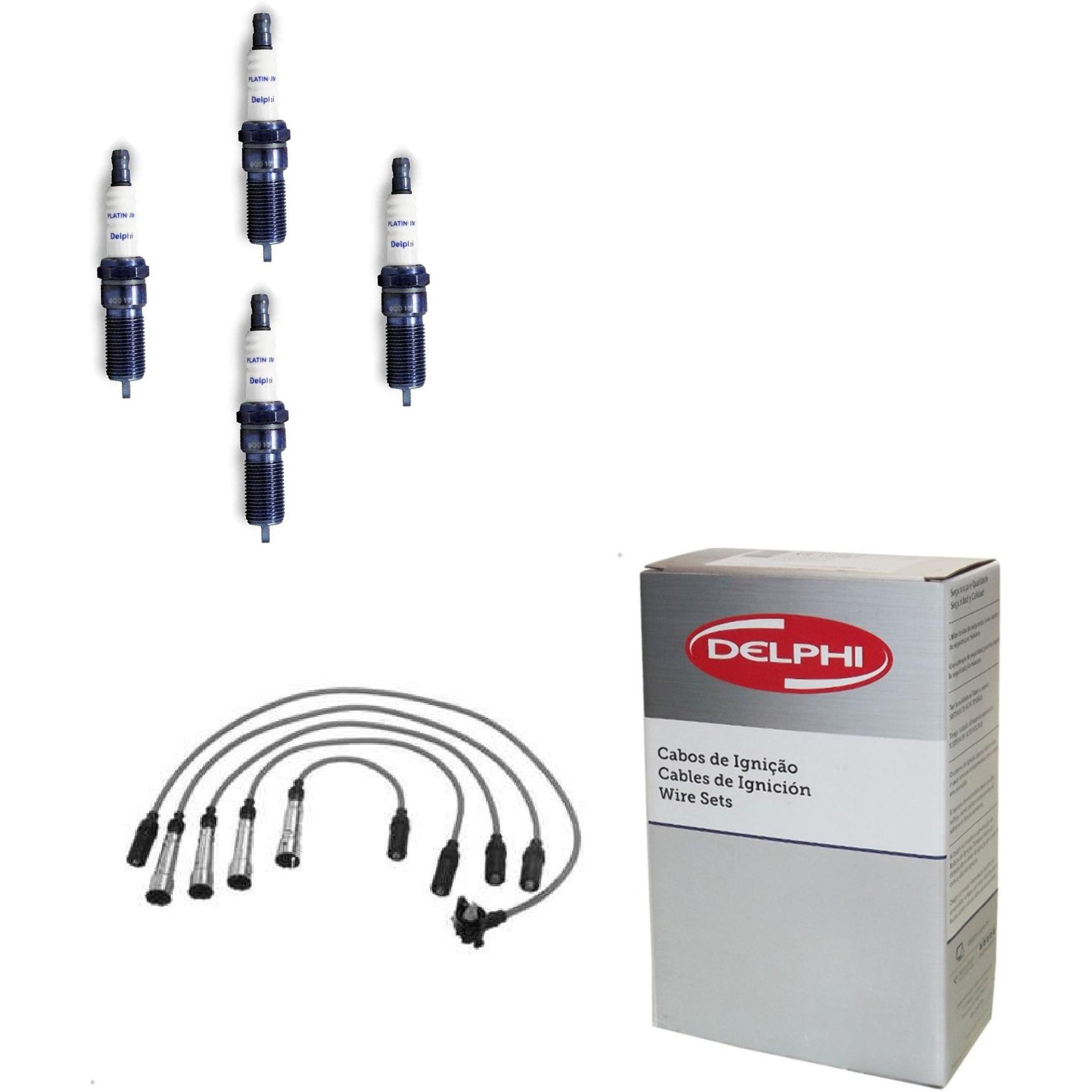 Kit Cabo e Vela de Ignição Platinum - Delphi - XH50007