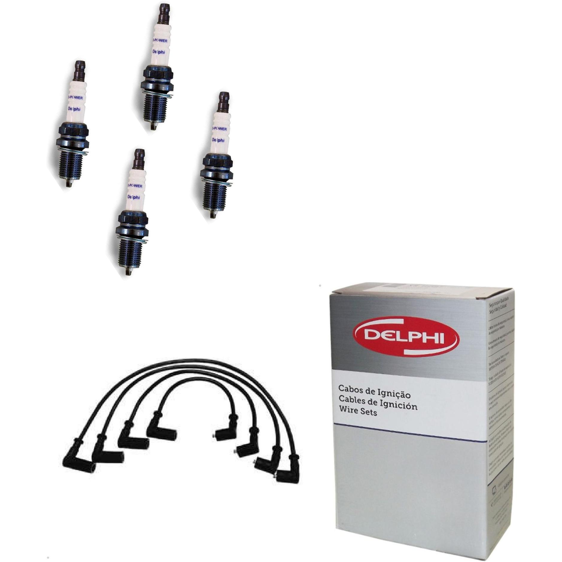 Kit Cabo e Vela de Ignição D-Power - Delphi - XH70037/XS10061