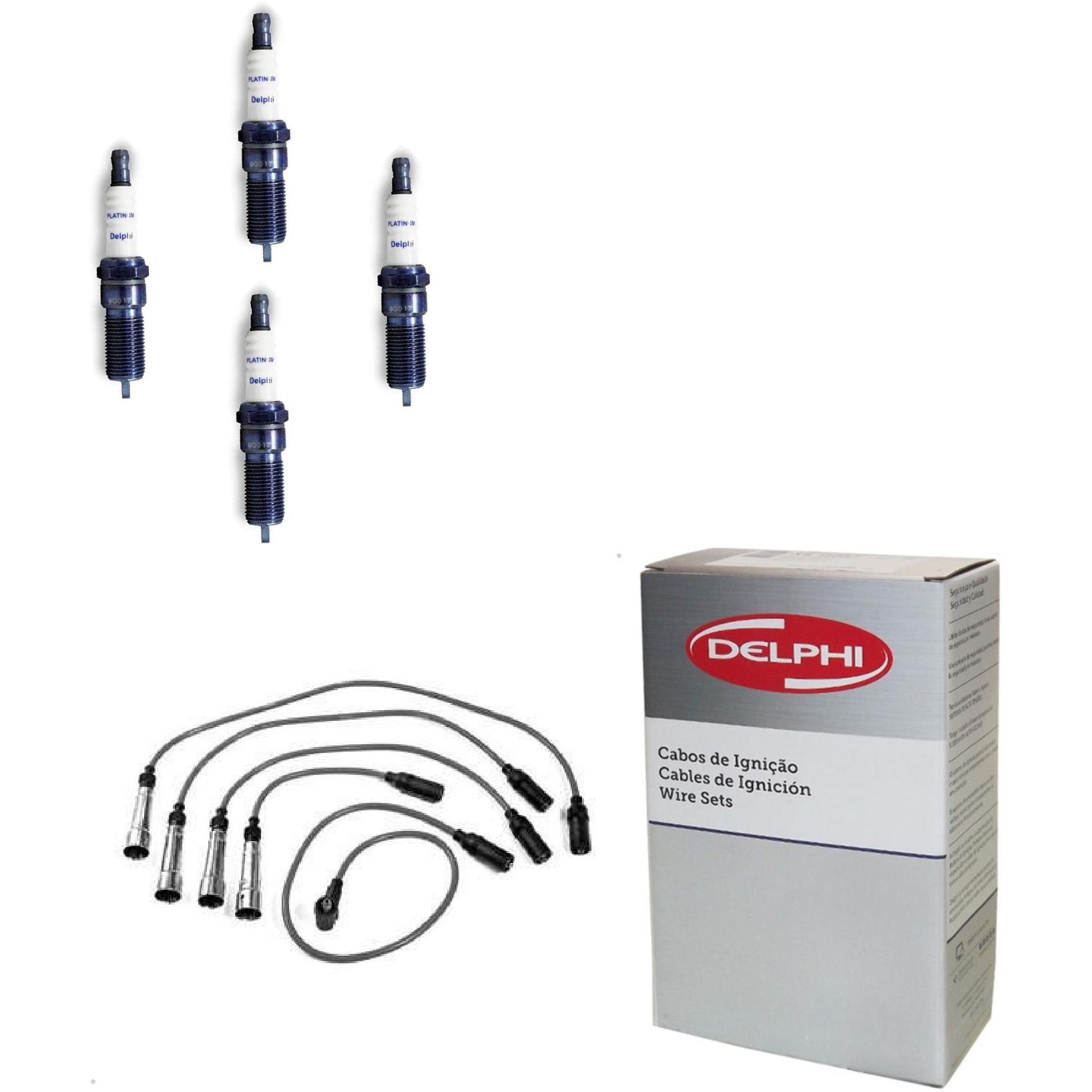 Kit Cabo e Vela de Ignição Platinum - Delphi - XH50012/XS10378