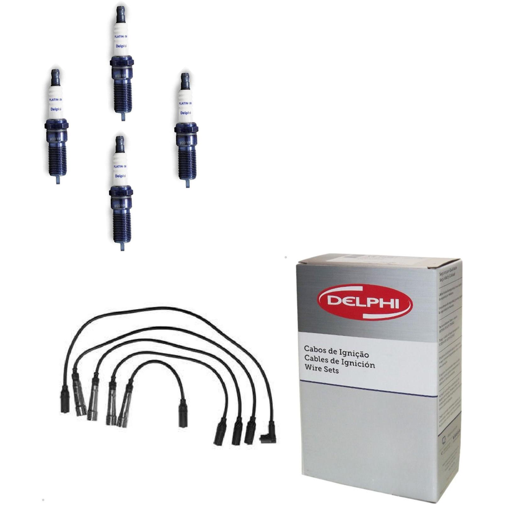 Kit Cabo e Vela de Ignição Platinum - Delphi - XH50012/XS10557