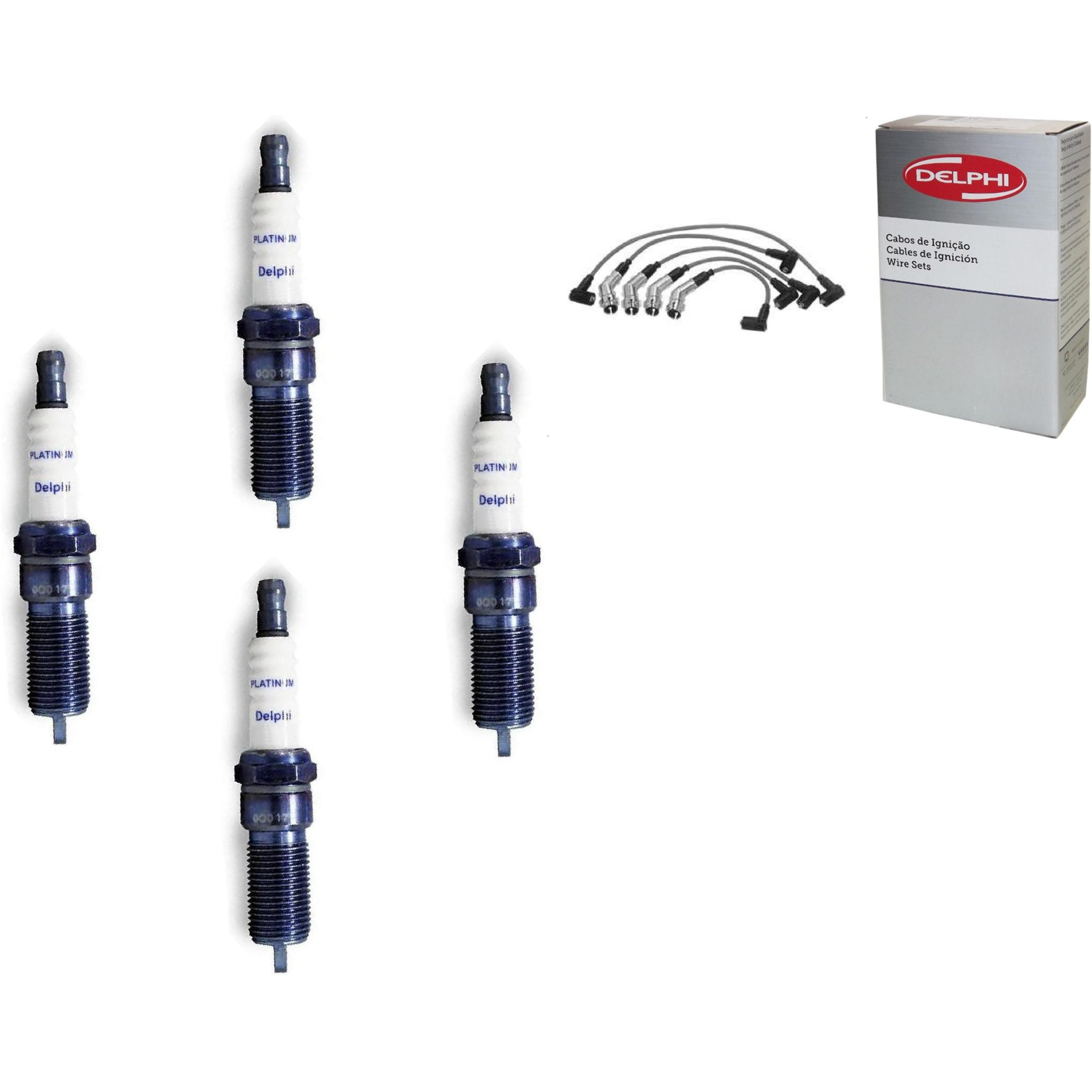 Kit Cabo e Vela de Ignição Platinum - Delphi - XH50012/XS10126