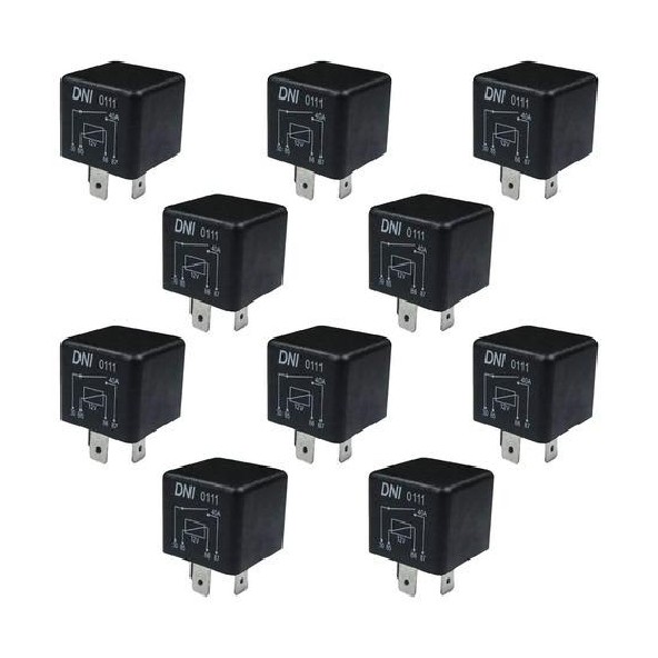 10 Relés Auxiliar 12V - DNI 0111