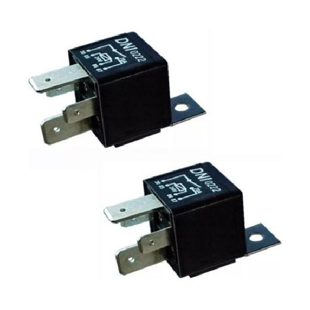 2 Relés Auxiliar 24V 4 Terminais 2 Largos - DNI 0222