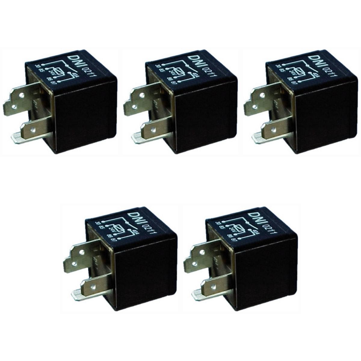 5 Relés Auxiliar Reversor 24V - DNI 0211