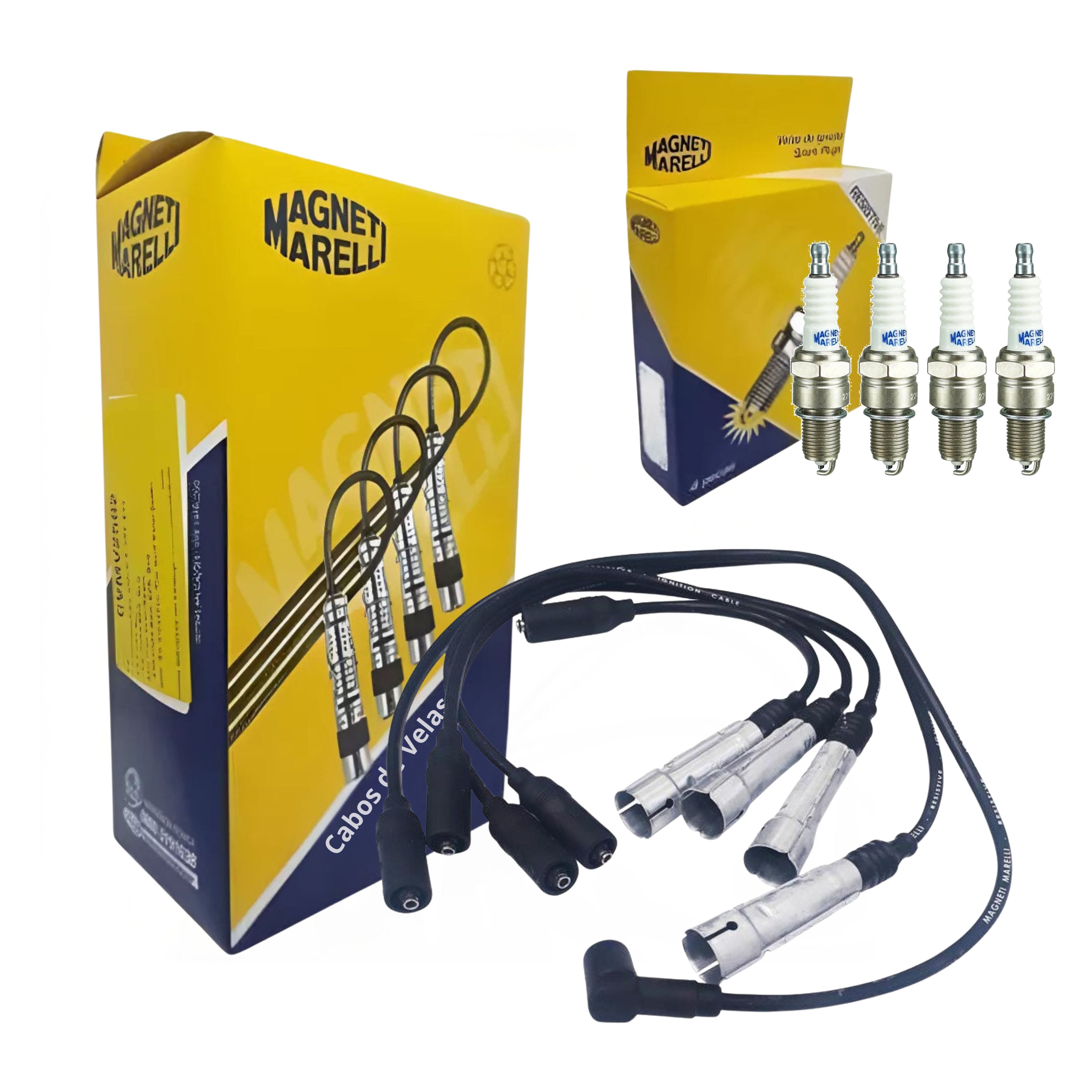 Kit Cabo e Vela de Ignição - Magneti Marelli - CVMV06P2 / F6RFMM