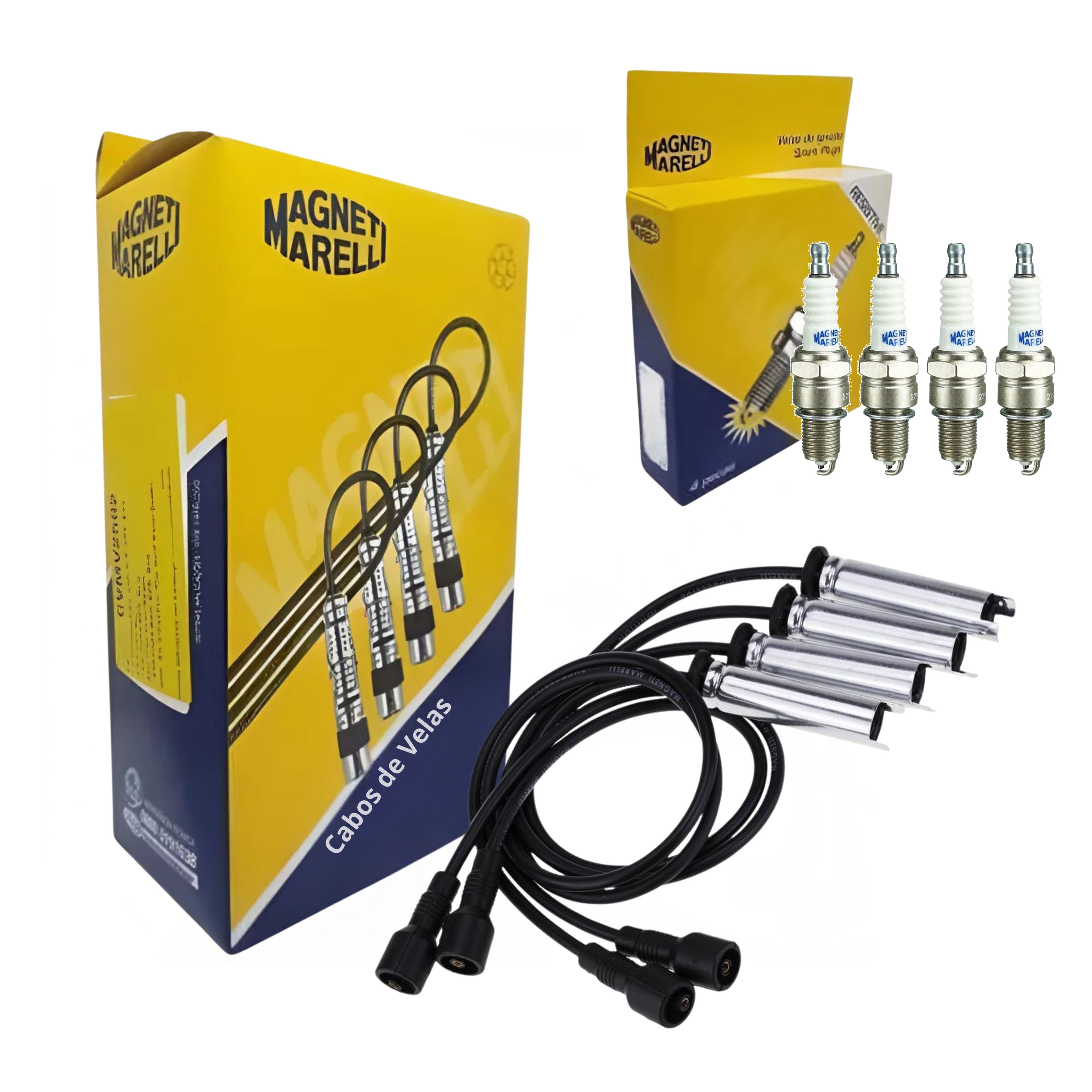 Kit Cabo e Vela de Ignição - Magneti Marelli - CVMG7102 / F6RFMM