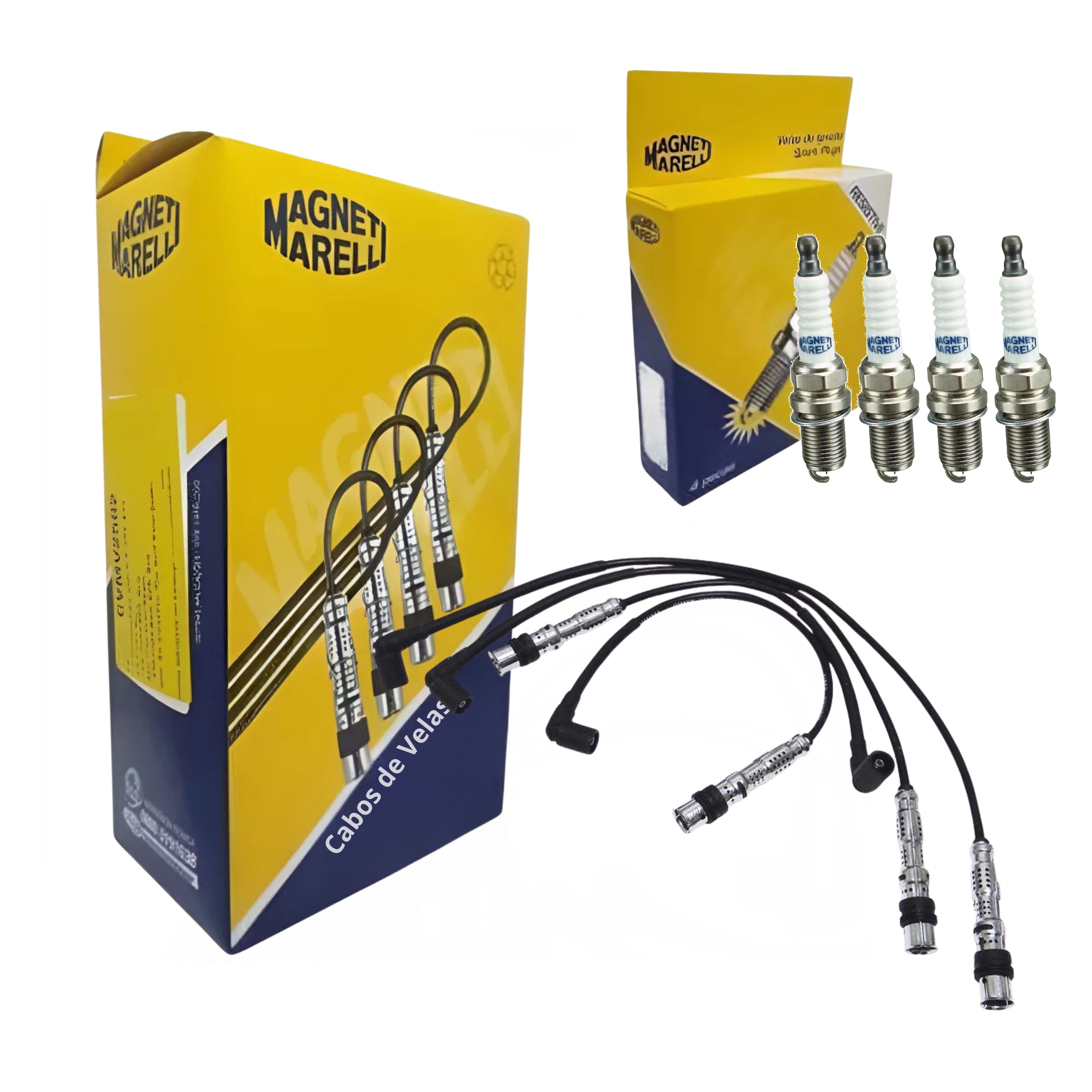 Kit Cabo e Vela de Ignição - Magneti Marelli - CVMV2502 / K6RTPMM