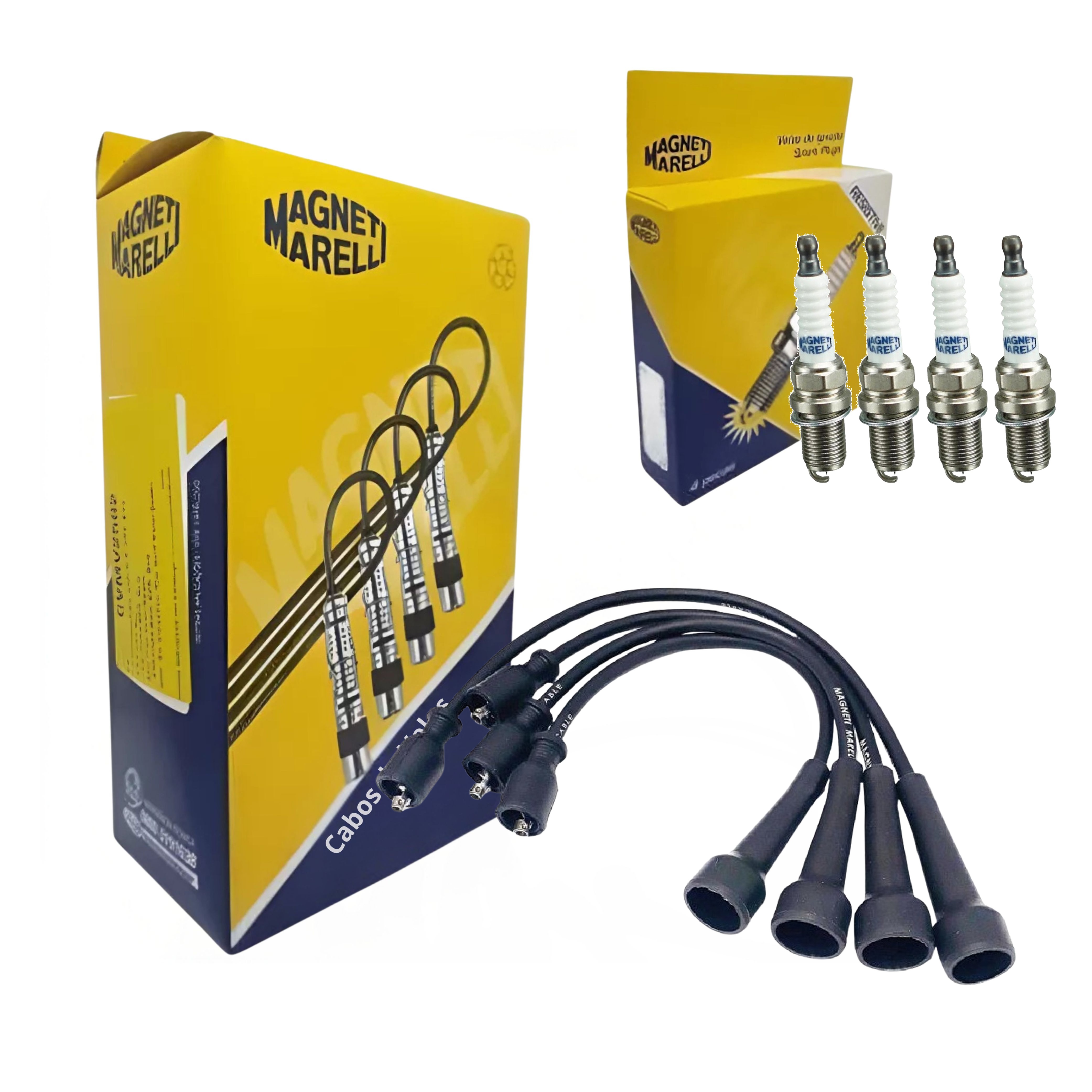 Kit Cabo e Vela de Ignição - Magneti Marelli - CVMR0802 / K6RTPMM