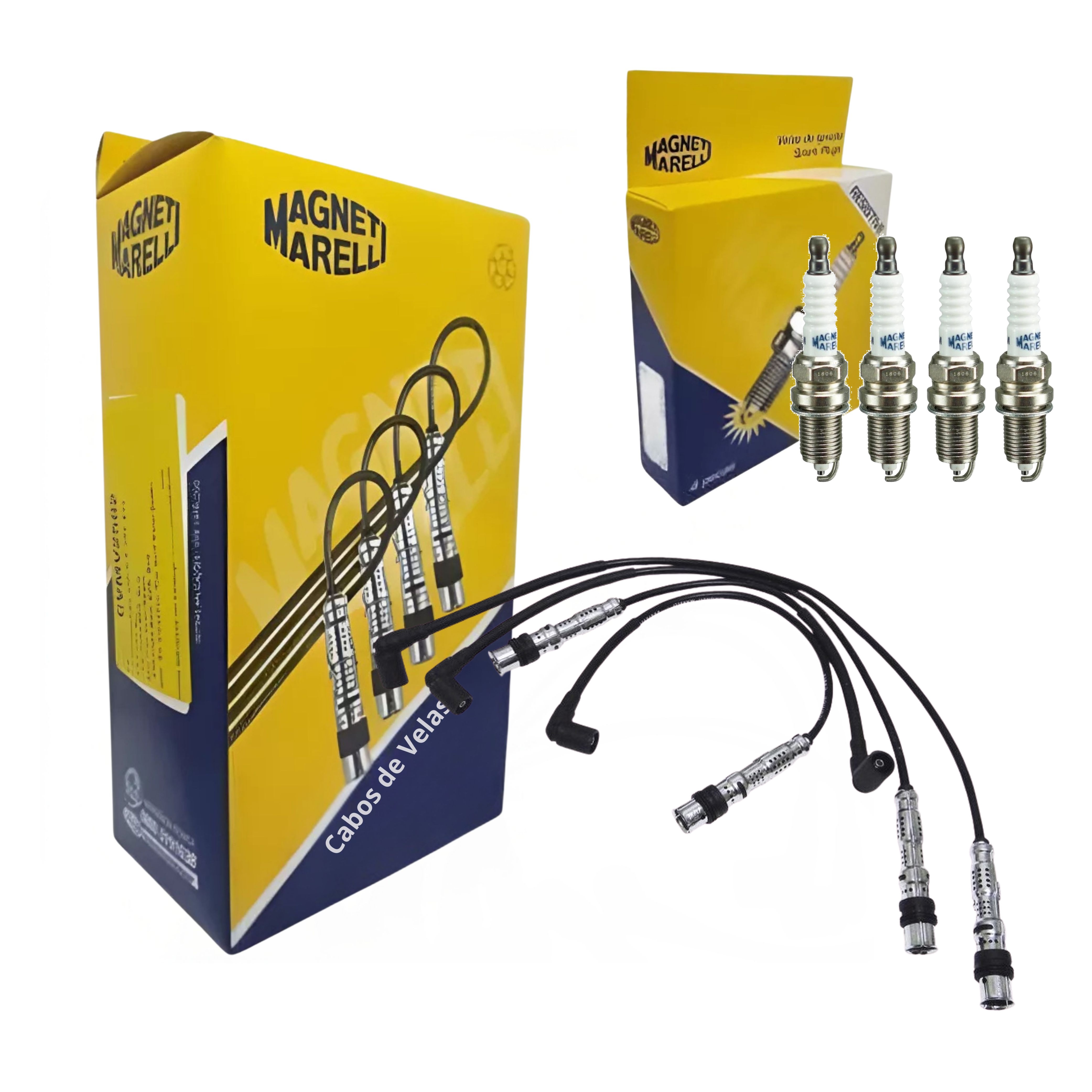 Kit Cabo e Vela de Ignição - Magneti Marelli - CVMV2502 / K7RAMM