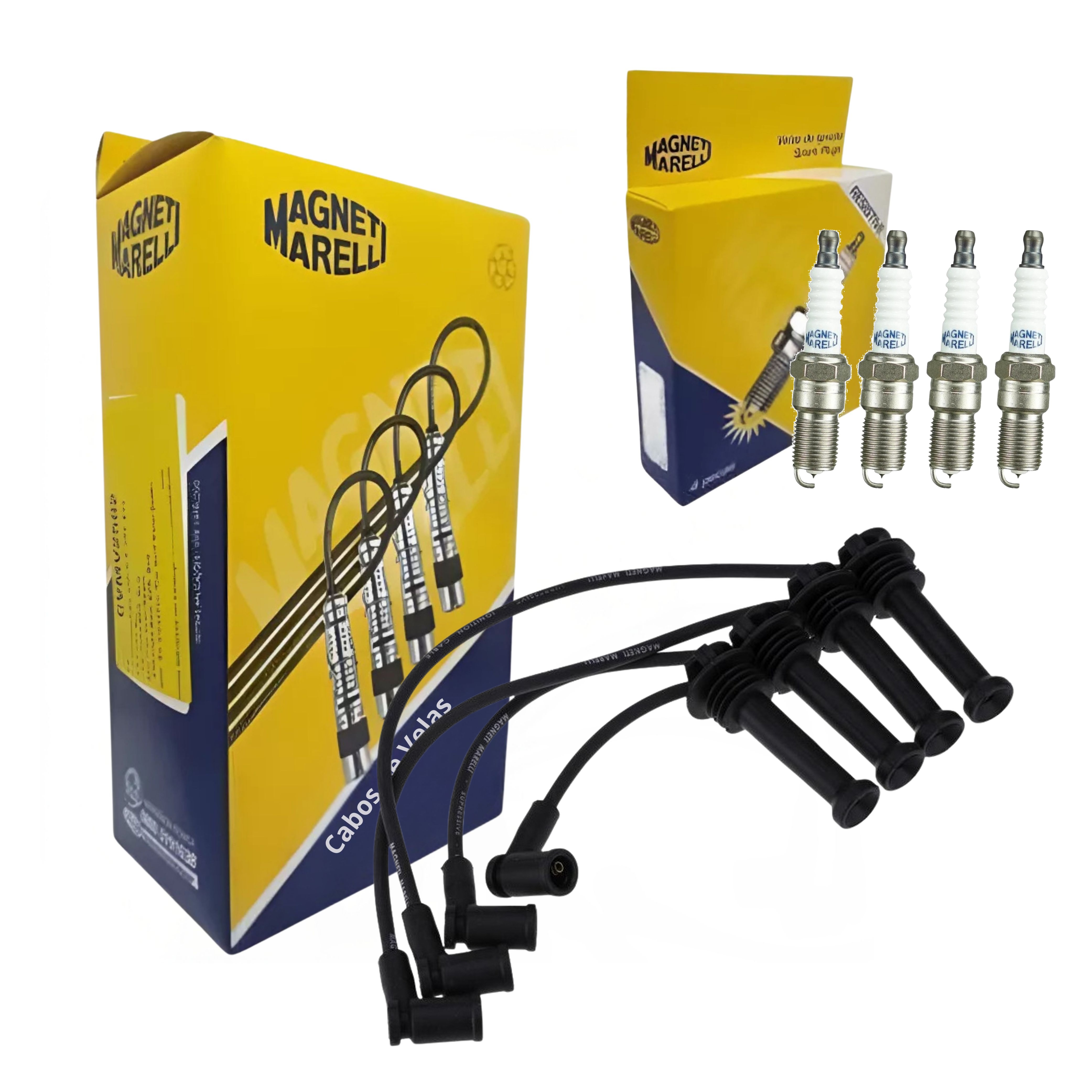 Kit Cabo e Vela de Ignição - Magneti Marelli - CVMF1002 / Q6RTPMM-13