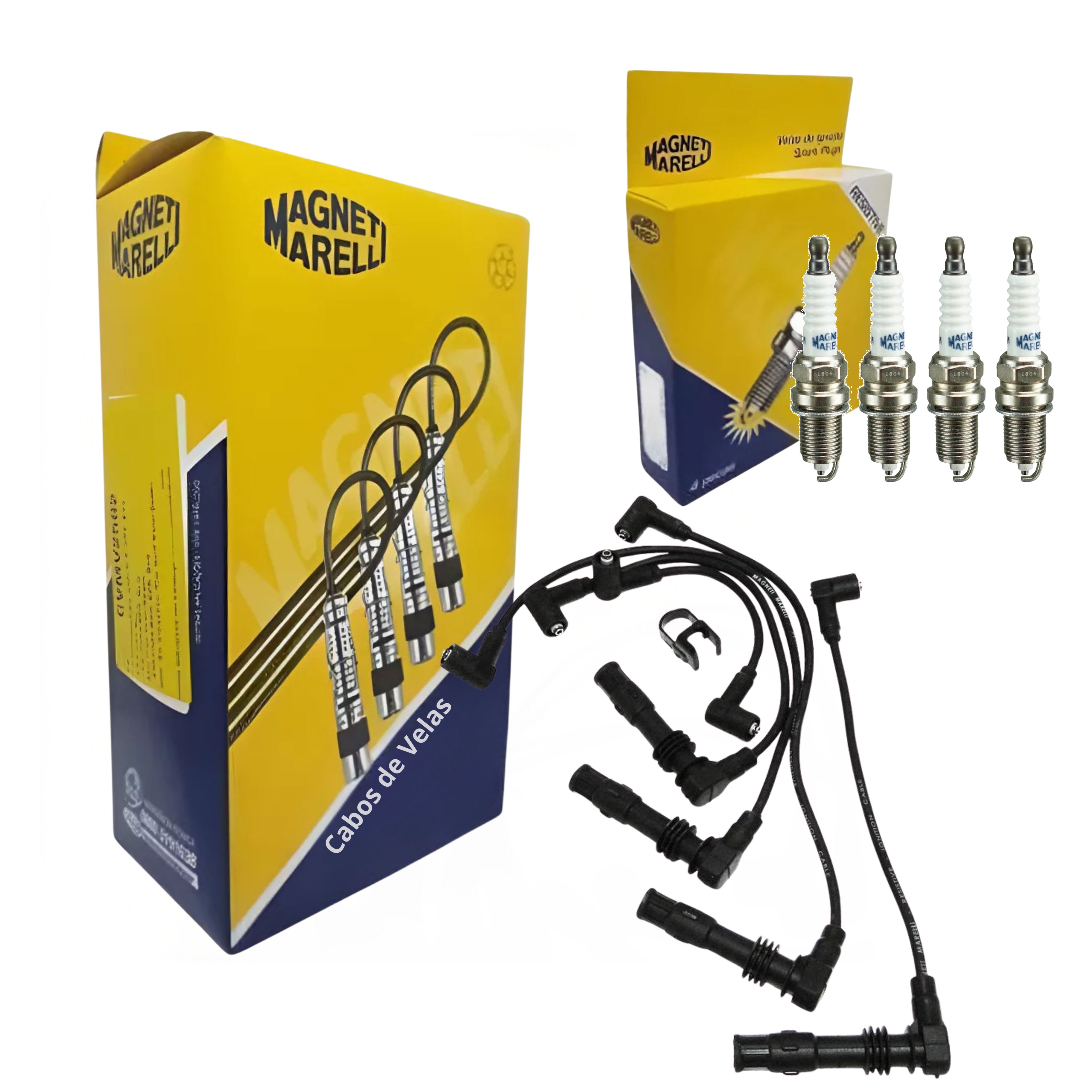 Kit Cabo e Vela de Ignição - Magneti Marelli - CVMV2402 / K7RAMM