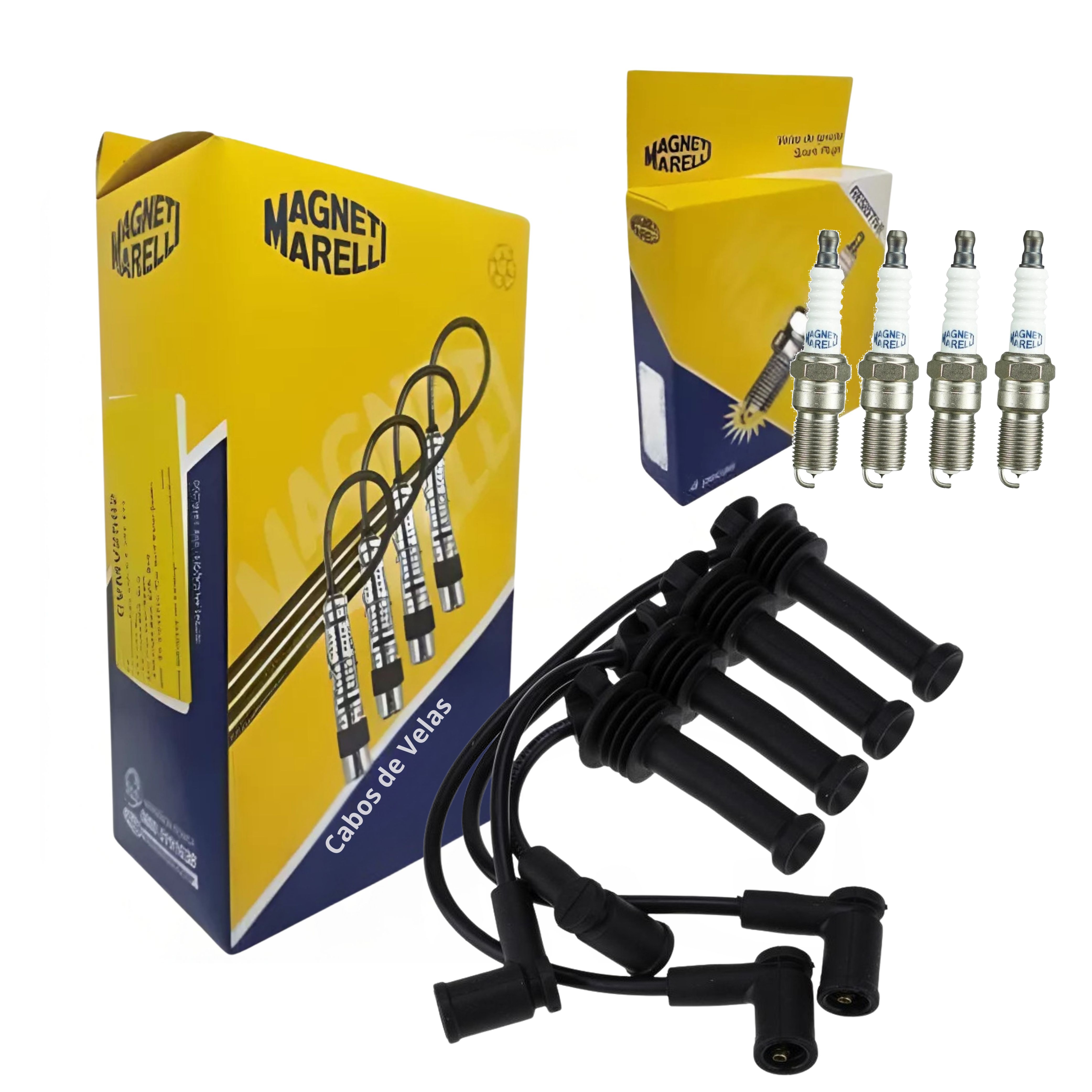 Kit Cabo e Vela de Ignição - Magneti Marelli - CVMM-F35 / Q6RTPMM-13