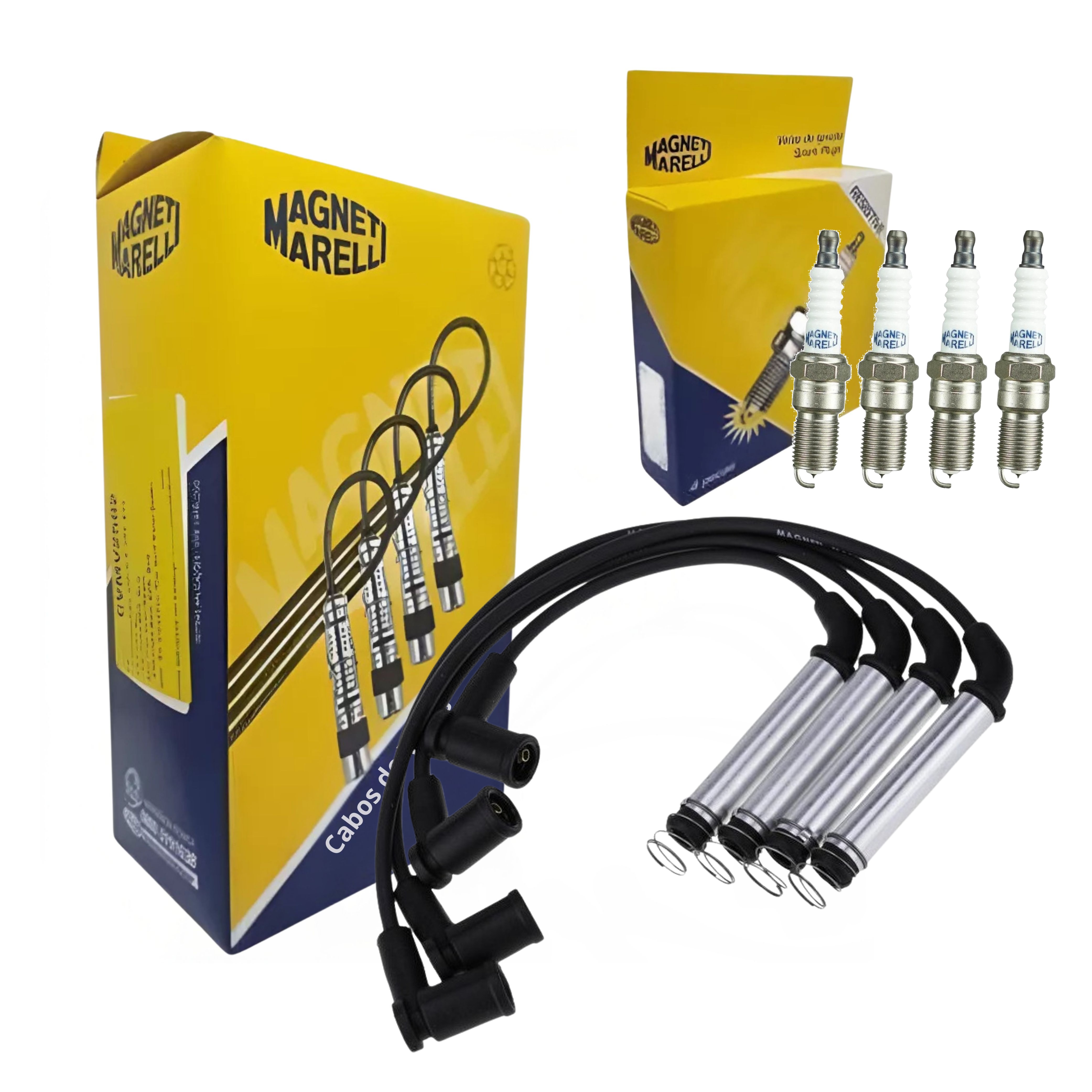 Kit Cabo e Vela de Ignição - Magneti Marelli - CVMF3002 / Q6RTPMM-13