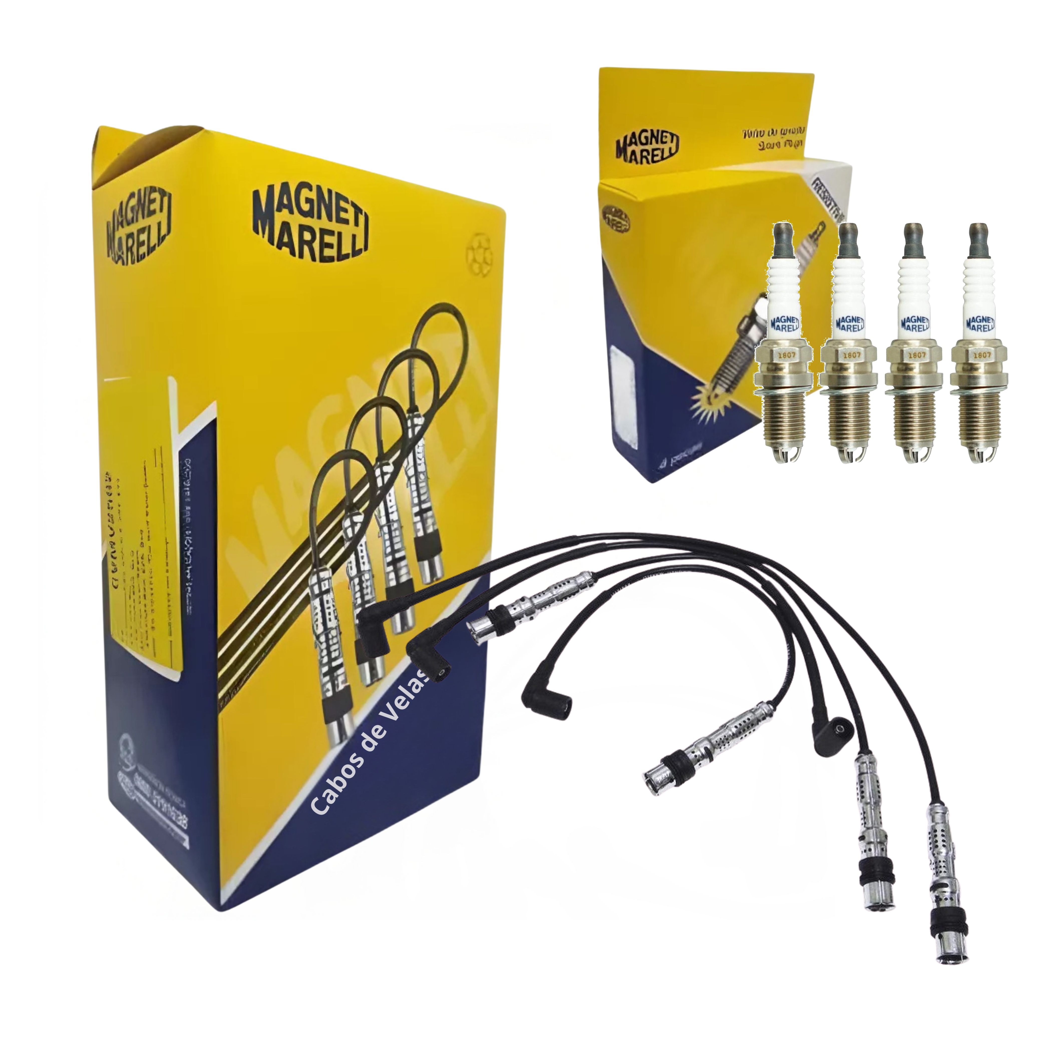 Kit Cabo e Vela de Ignição - Magneti Marelli - CVMV2502 / K7RTJYMM-10